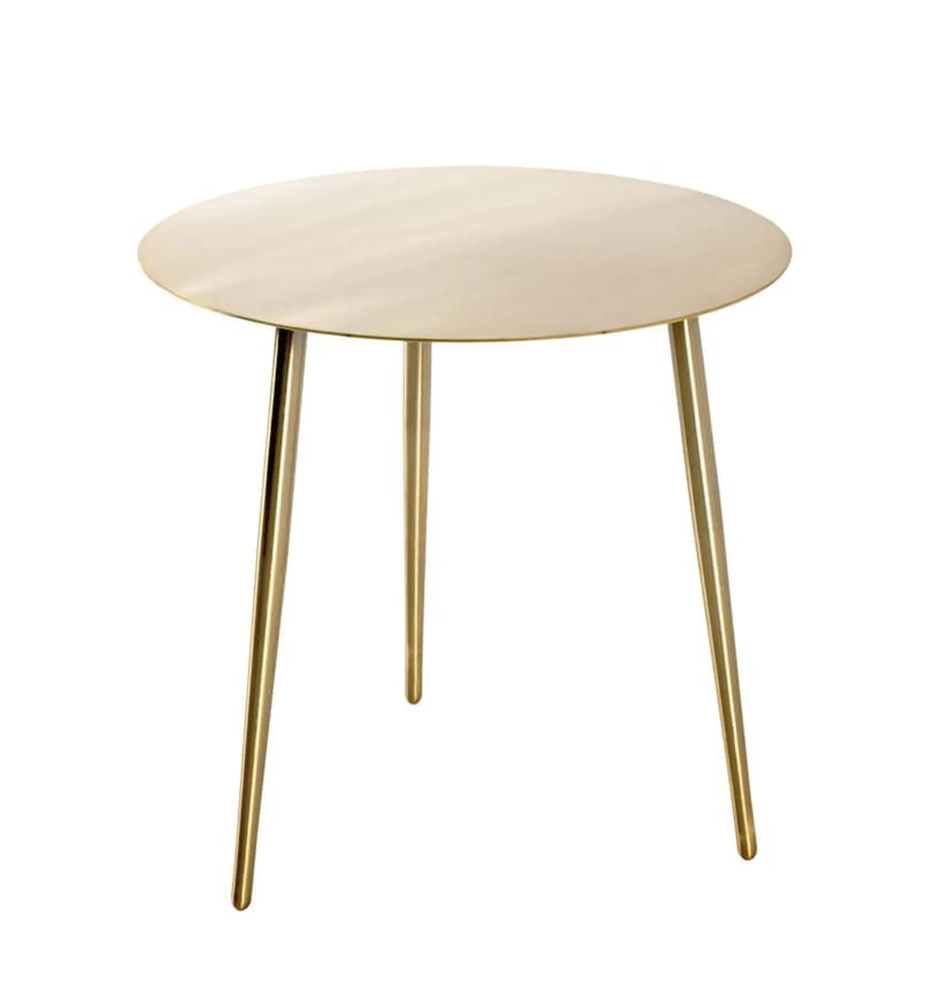 Beistelltisch rund 45 x 45 cm Stahl gold