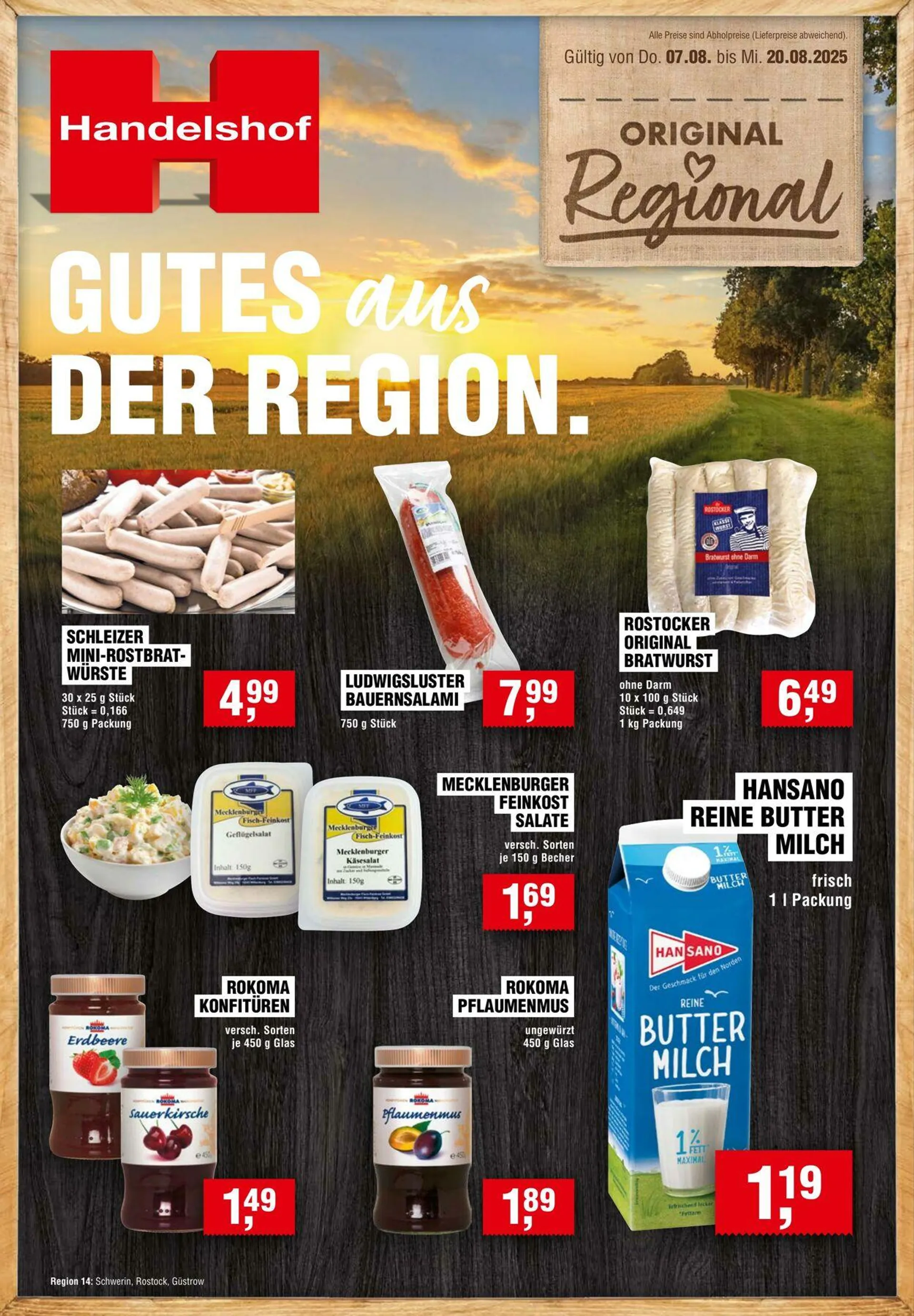 Handelshof von 1. August bis 15. August 2025 - Prospekt seite 1
