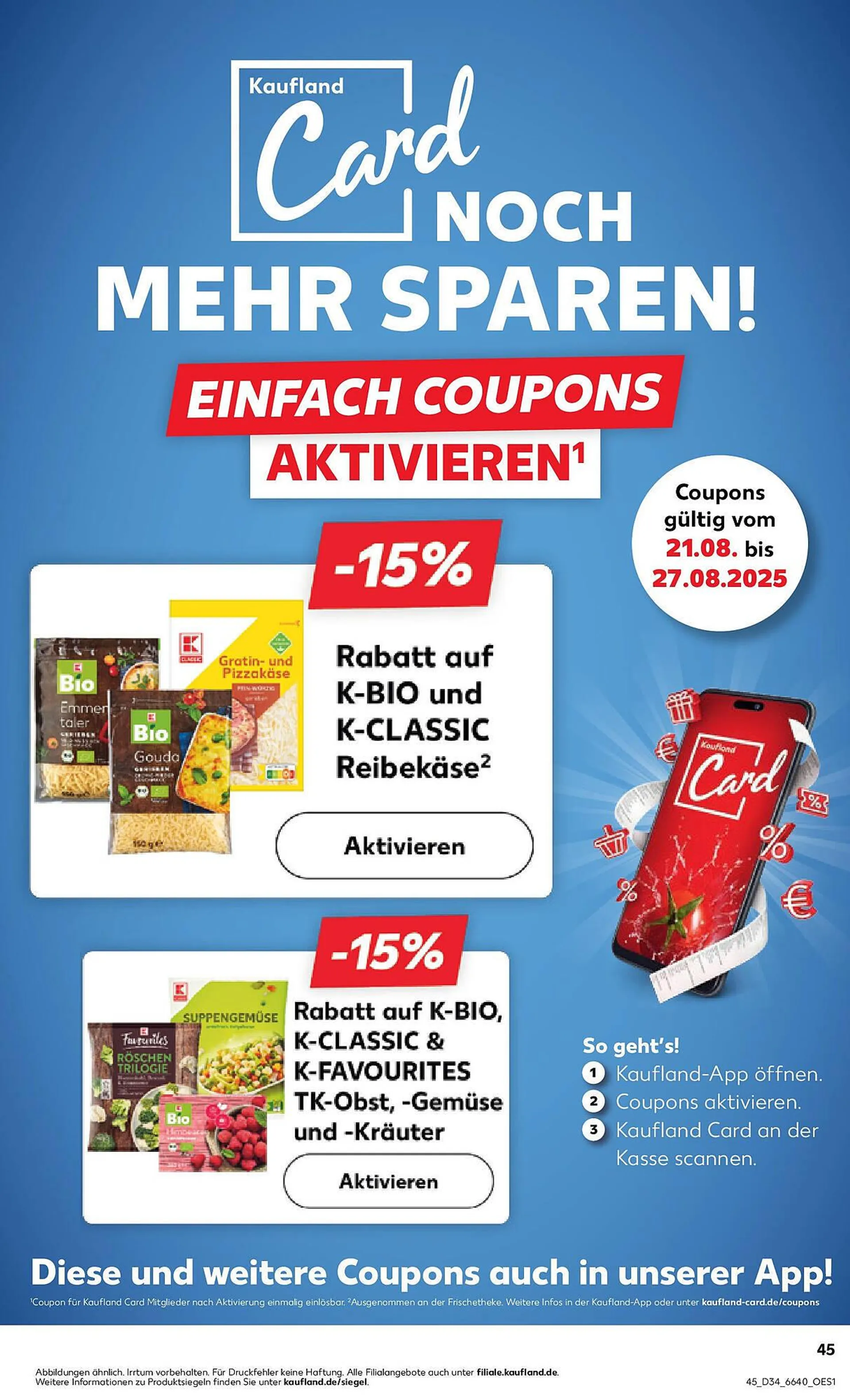 Kaufland Prospekt von 21. August bis 27. August 2025 - Prospekt seite 45