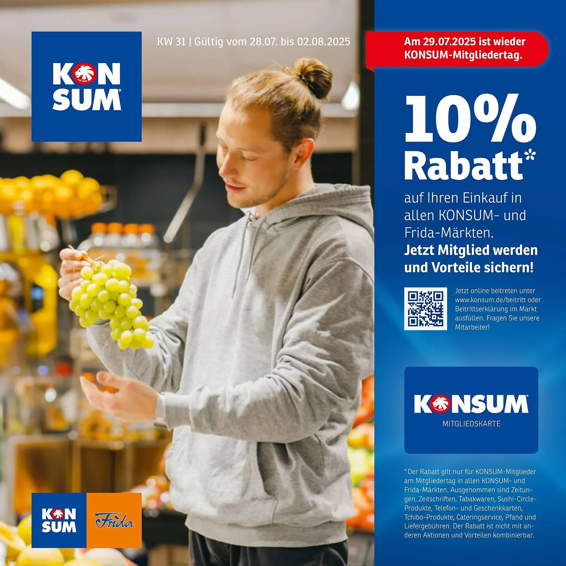 KONSUM Prospekt von 28. Juli bis 2. August 2025 - Prospekt seite 1