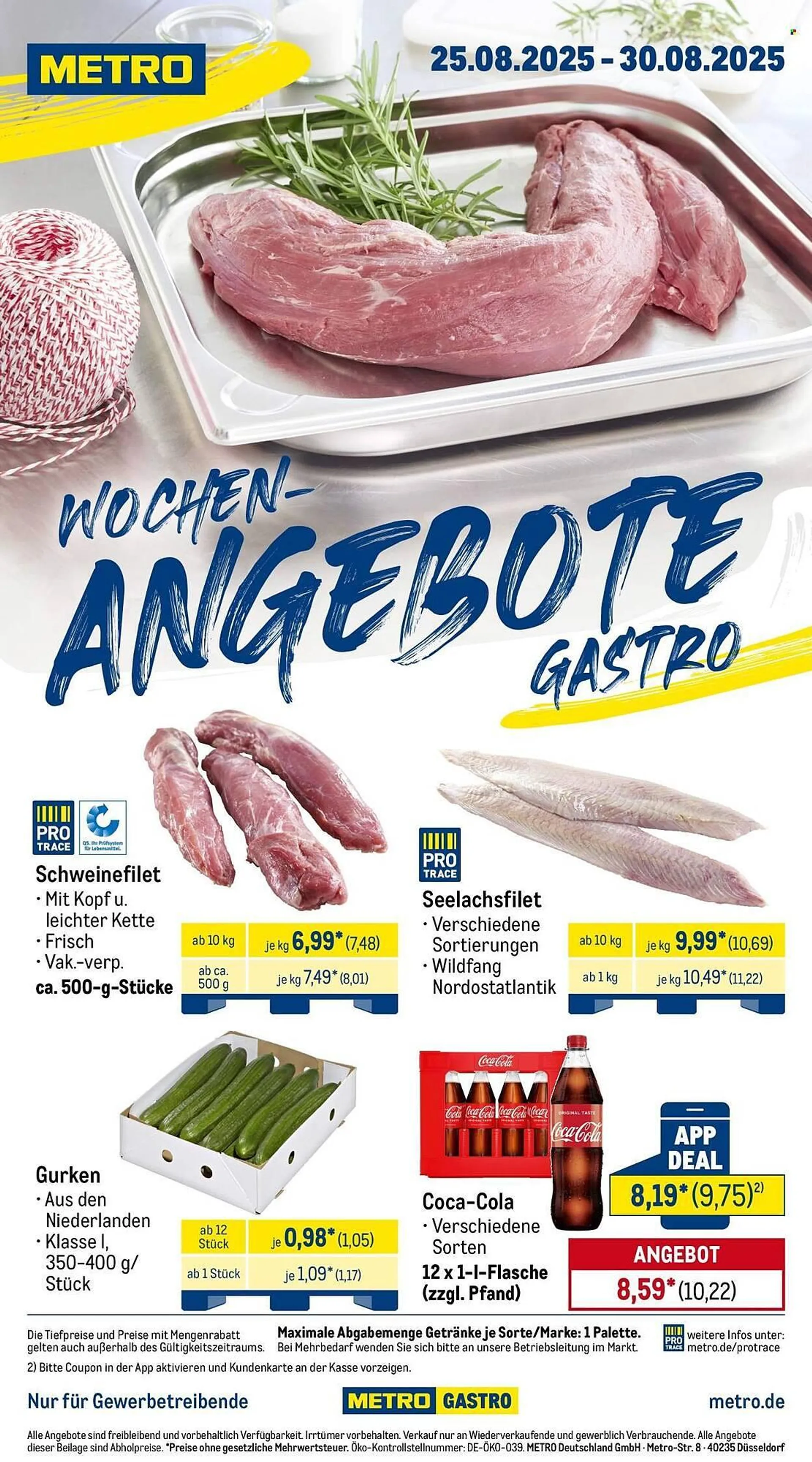 METRO Prospekt von 25. August bis 30. August 2025 - Prospekt seite 1