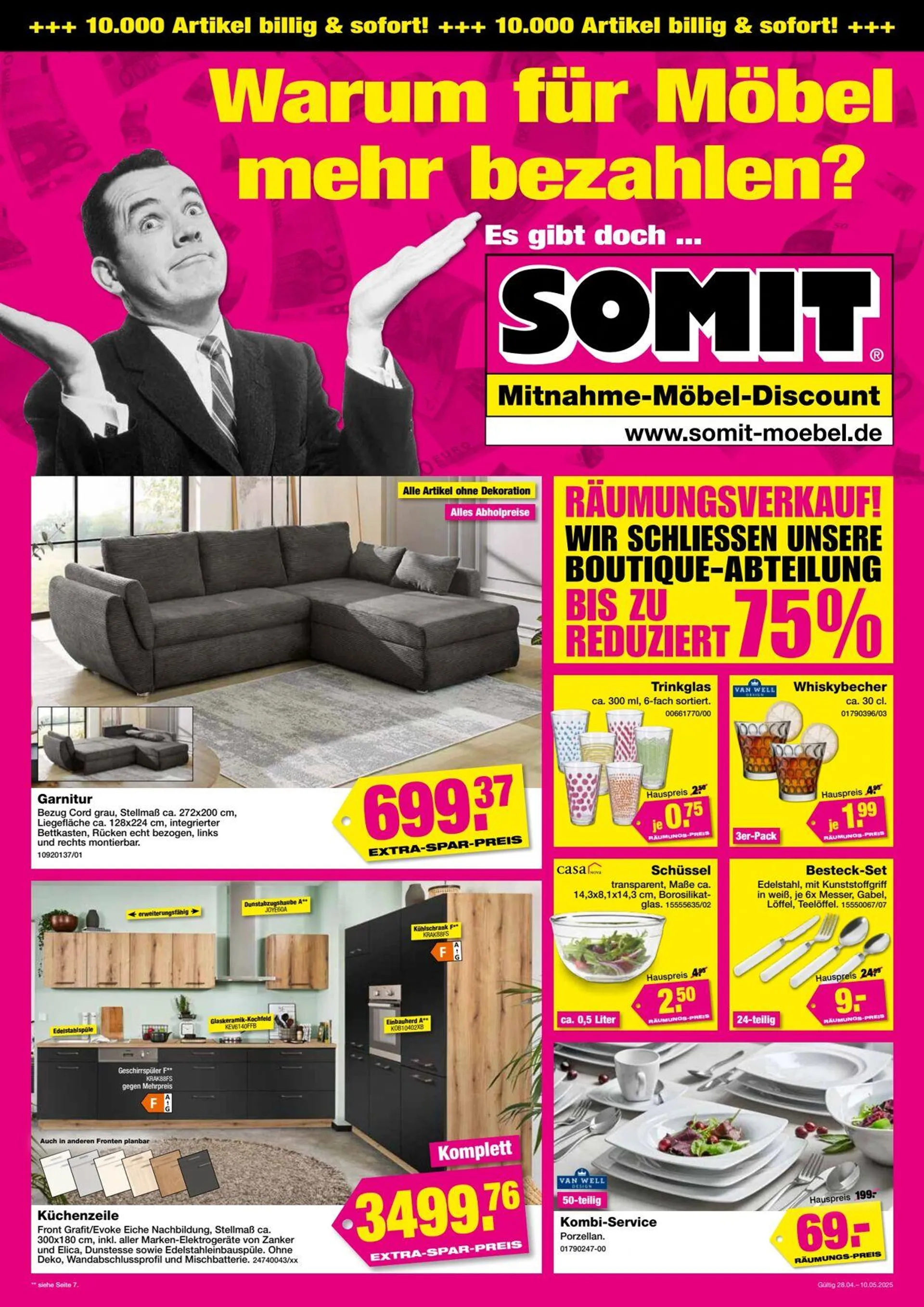 Somit Aktueller Prospekt von 28. April bis 10. Mai 2025 - Prospekt seite 1