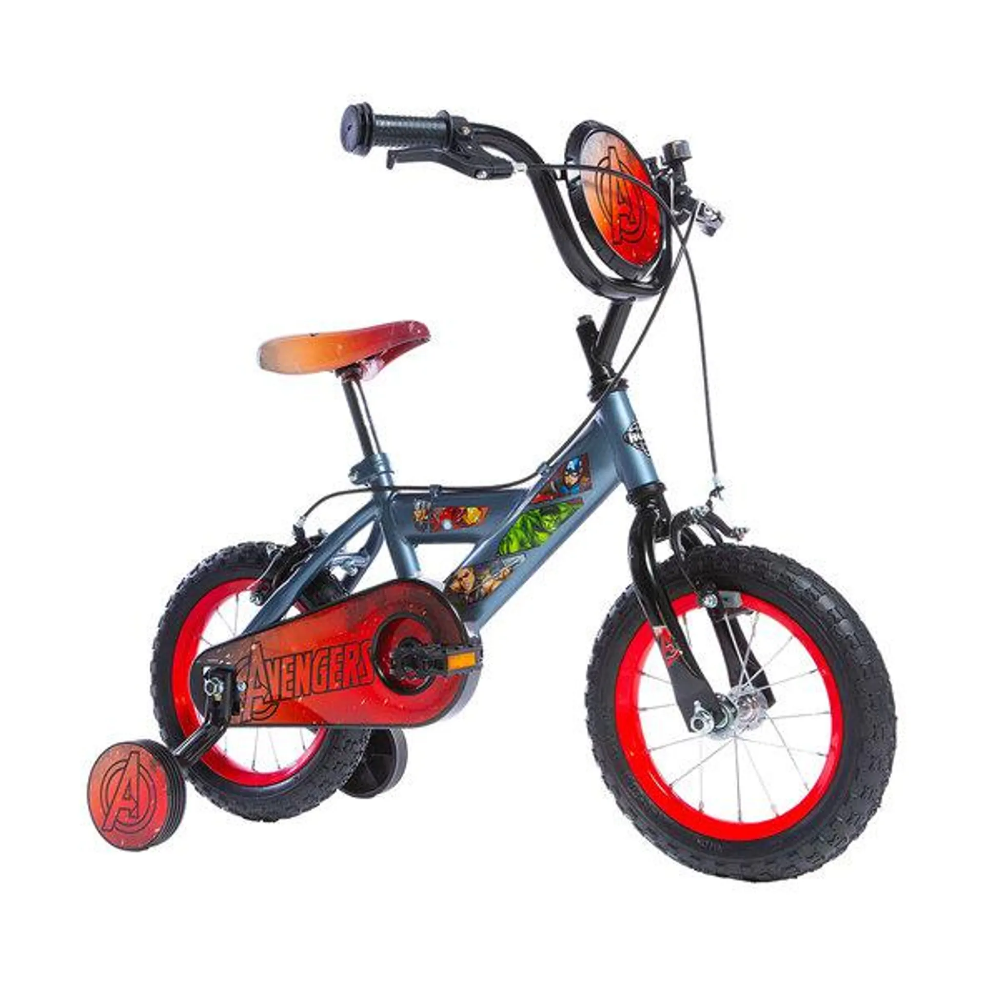 Kinder-Fahrrad Avengers 12 Zoll, grau/schwarz