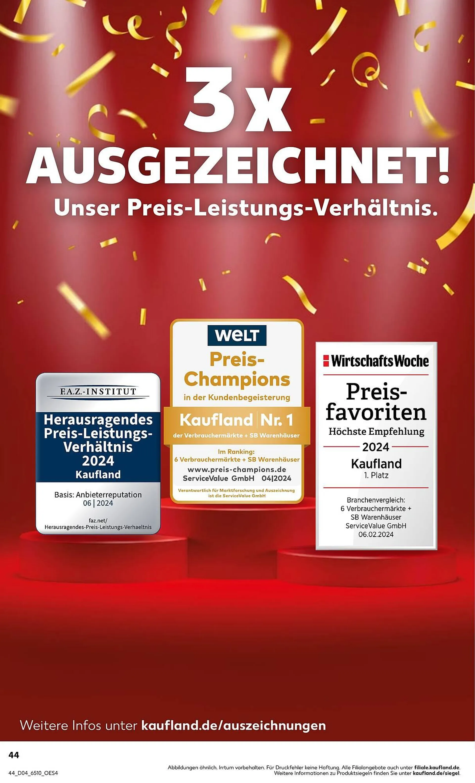 Kaufland Prospekt von 23. Januar bis 29. Januar 2025 - Prospekt seite 44