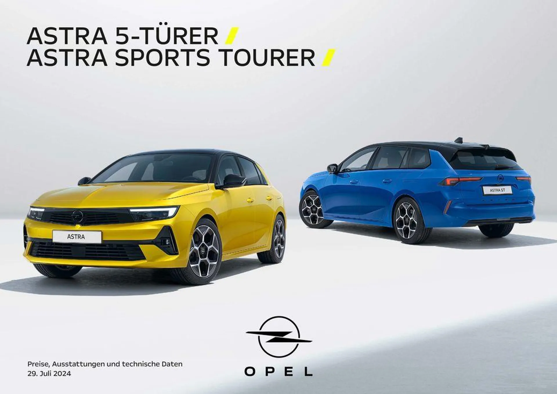 Opel Astra 5-Türer von 1. August bis 1. August 2025 - Prospekt seite 1