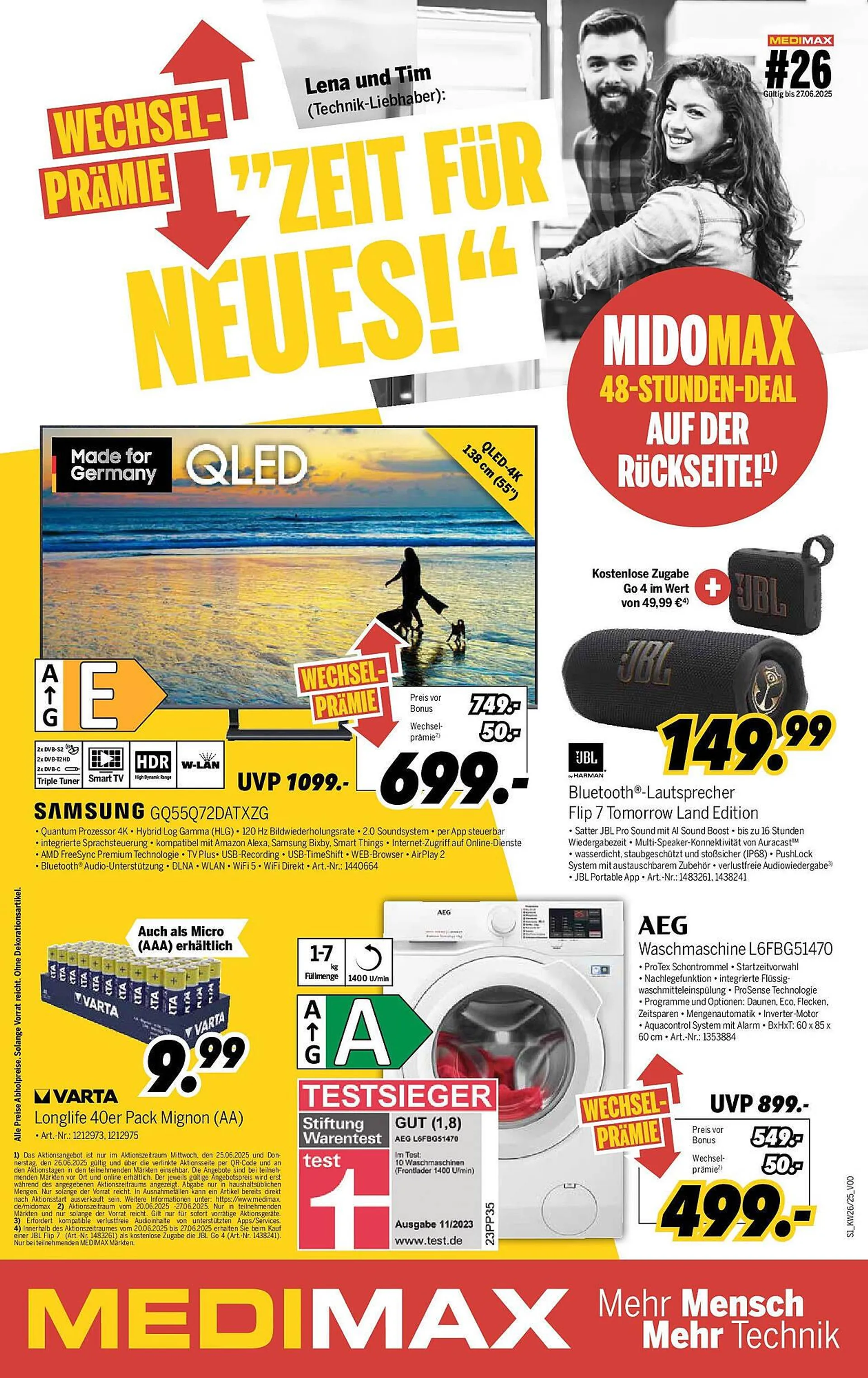 MEDIMAX Prospekt von 20. Juni bis 27. Juni 2025 - Prospekt seite 1