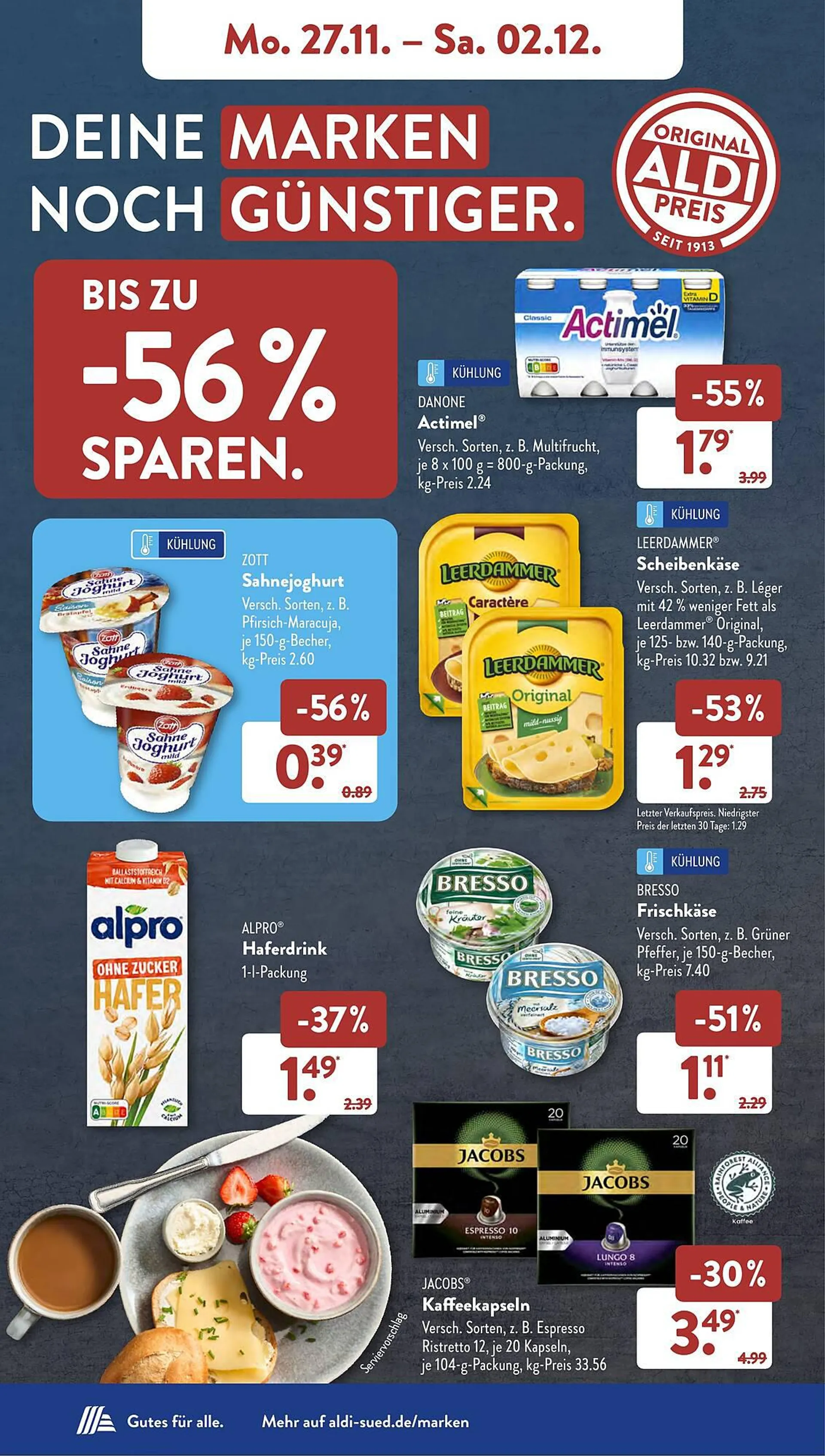 Aldi Süd Food Prospekt von 27. November bis 2. Dezember 2023 - Prospekt seite 7