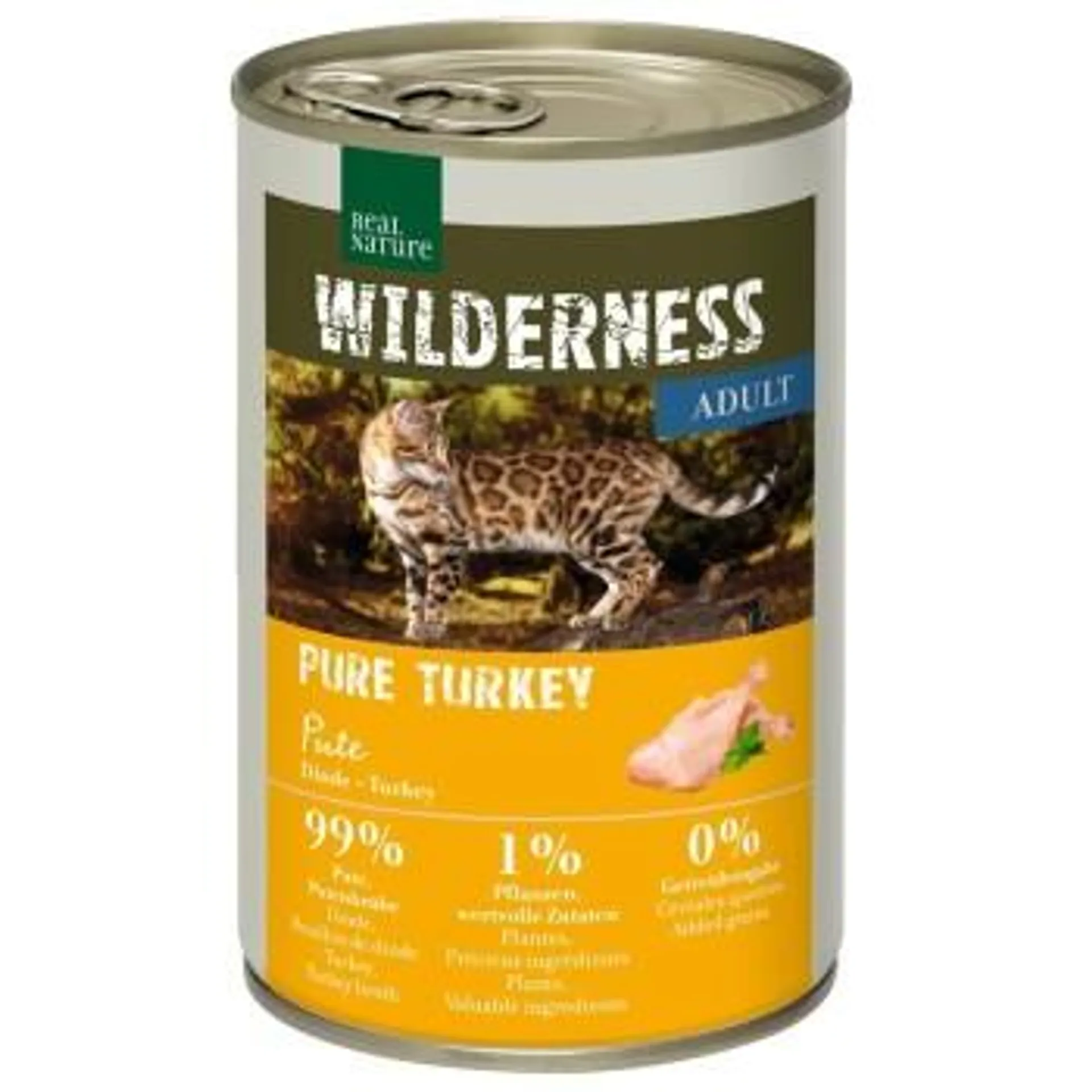 REAL NATURE WILDERNESS Adult Pure Turkey 6x400 g