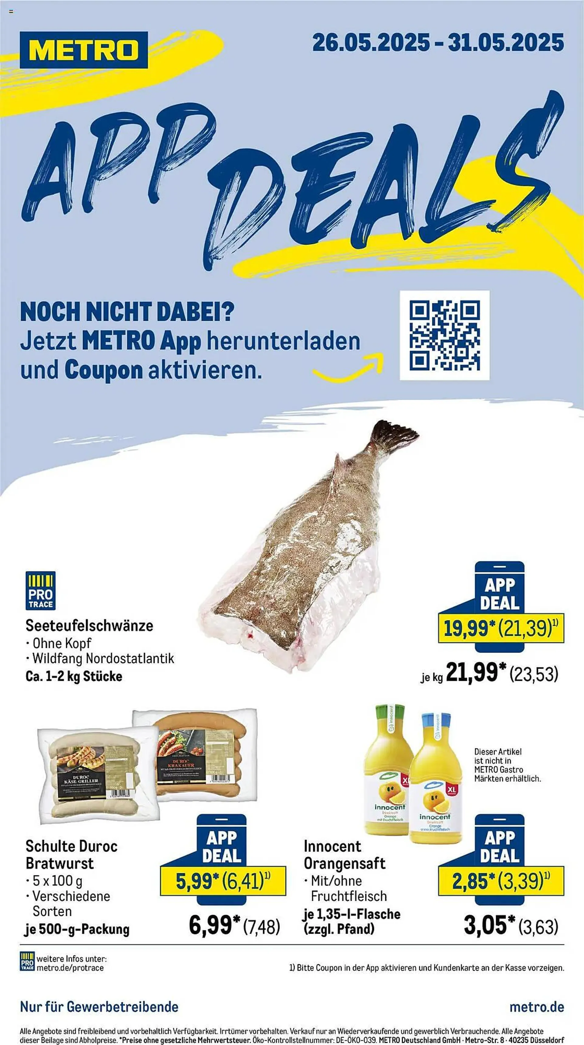 METRO Prospekt von 26. Mai bis 31. Mai 2025 - Prospekt seite 1