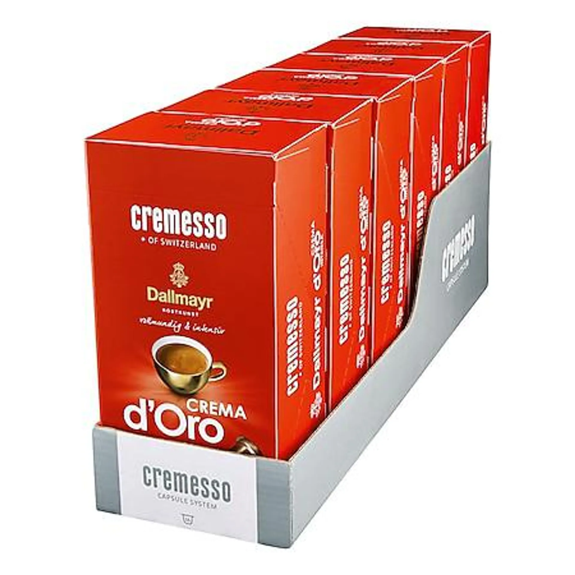 Cremesso Dallmayr Crema dOro intensa Kaffee 16 Kapseln 91 g, 6er Pack