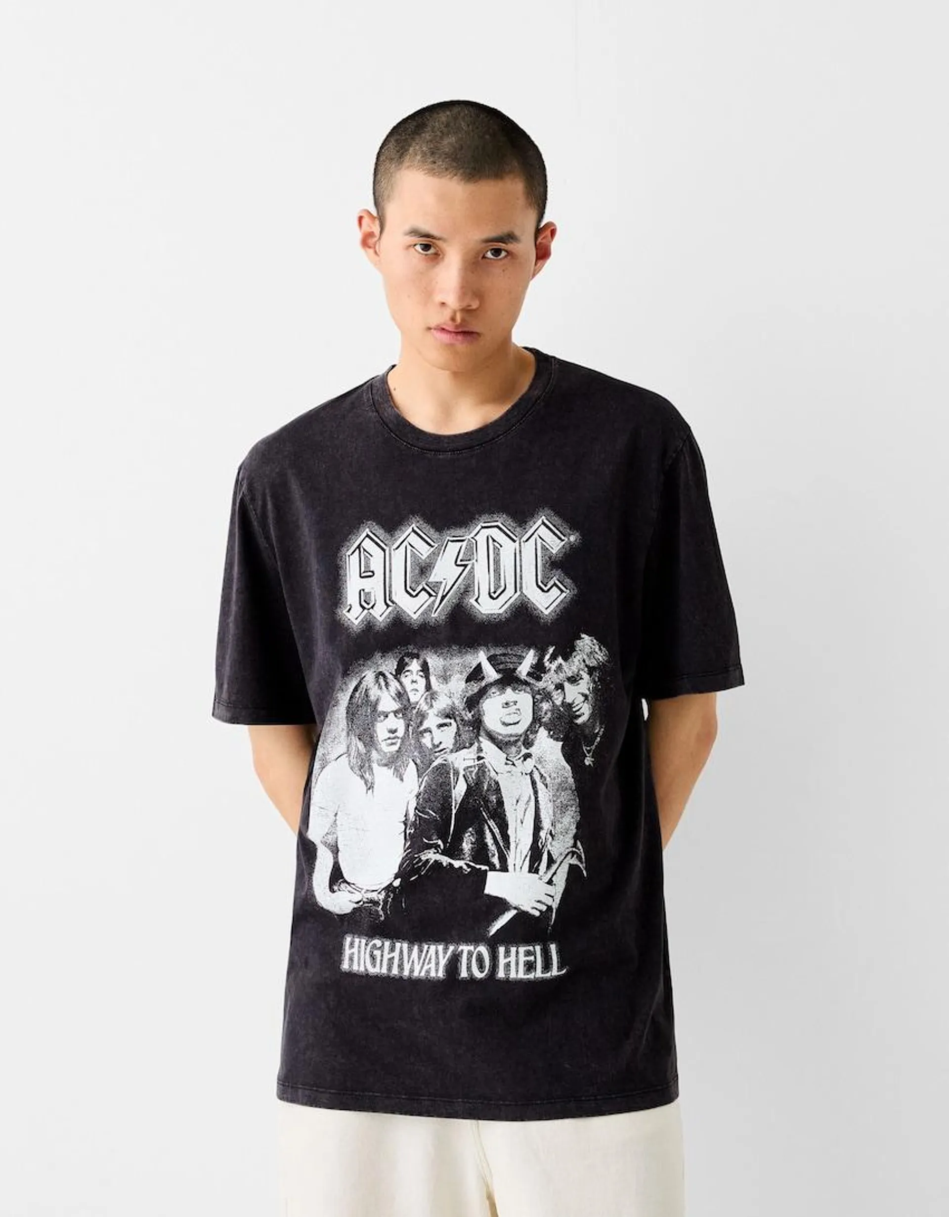 T-Shirt AC/DC mit Print