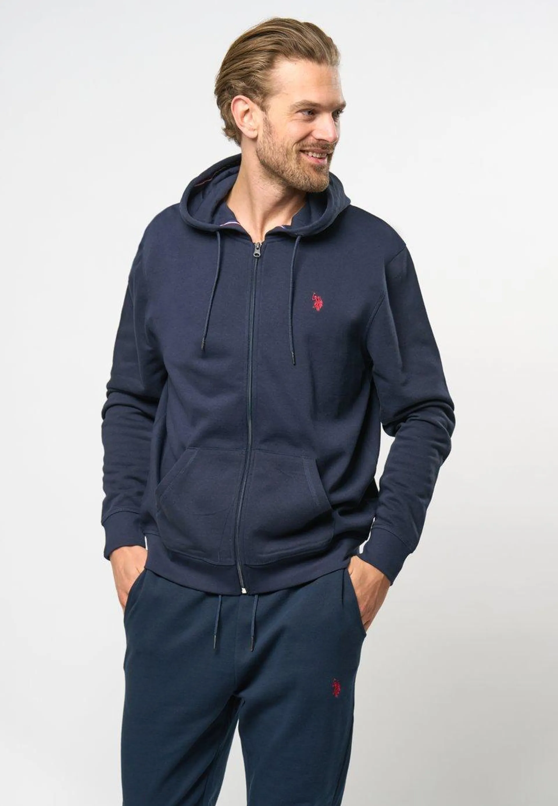 ERDI W/ZIP - Zip-up sweatshirt - dark sapphire