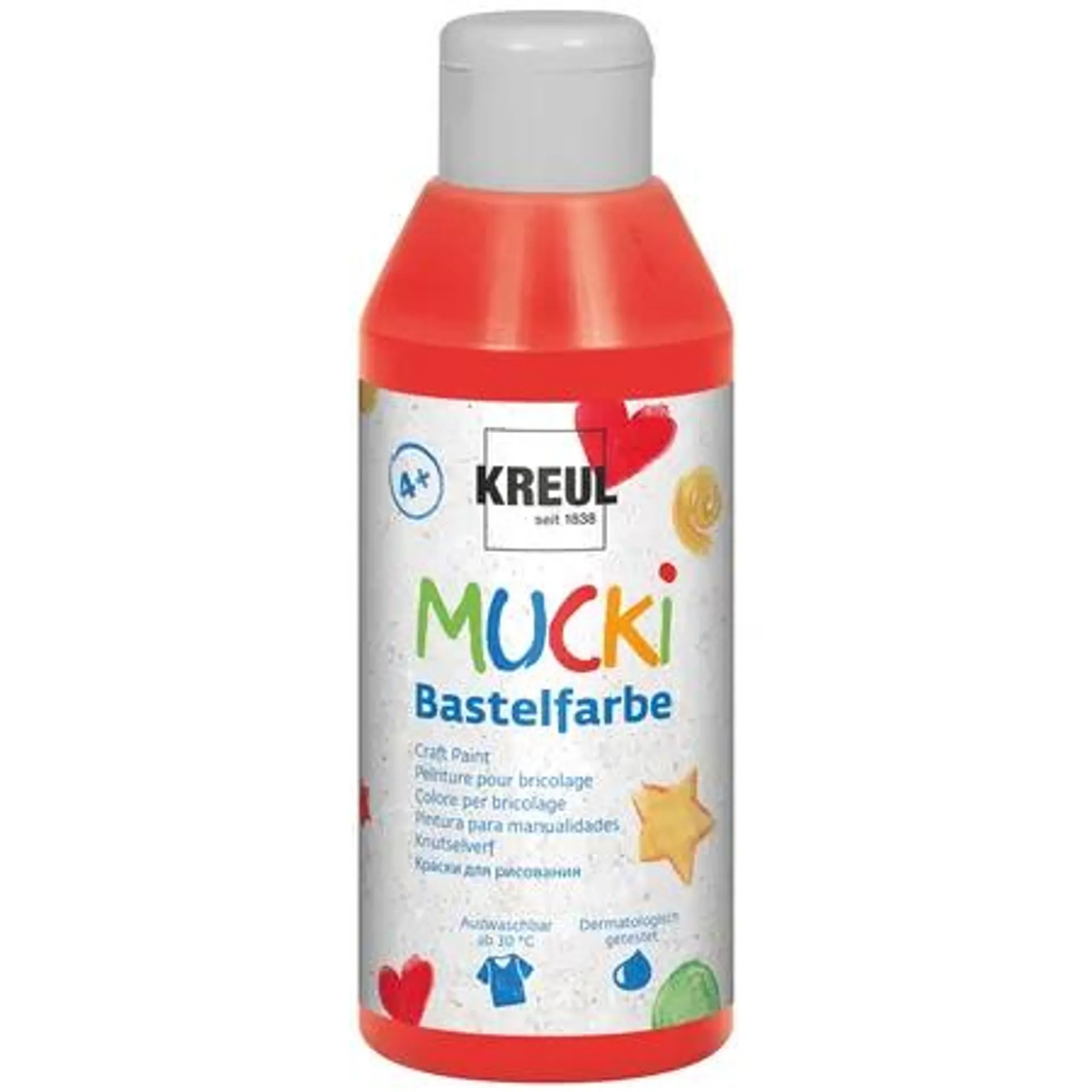 MUCKI Bastelfarbe Rot 250 ml