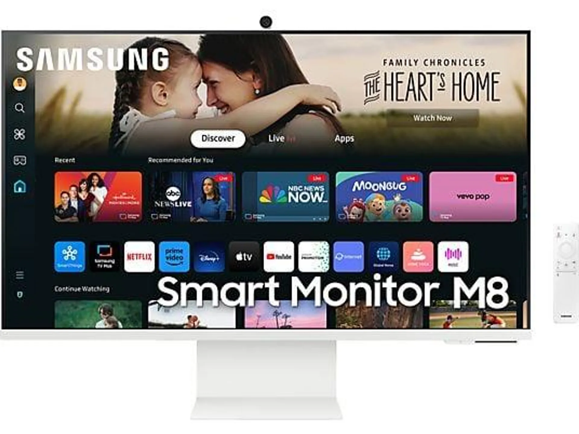 SAMSUNG S32DM801UU 32 Zoll UHD 4K Smart Monitor (4 ms Reaktionszeit, 60 Hz (max.) )