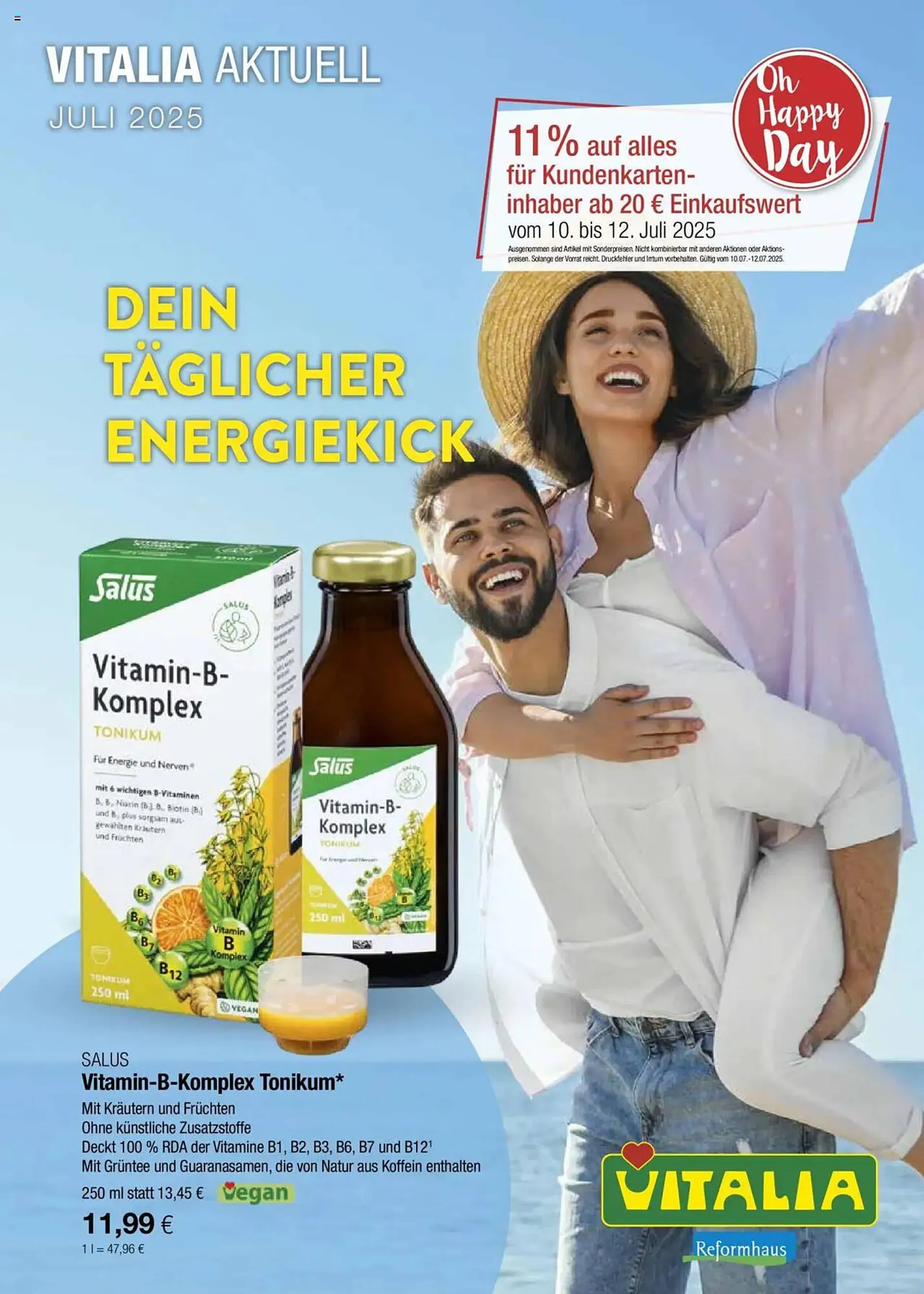 Vitalia Prospekt von 1. Juli bis 31. Juli 2025 - Prospekt seite 1