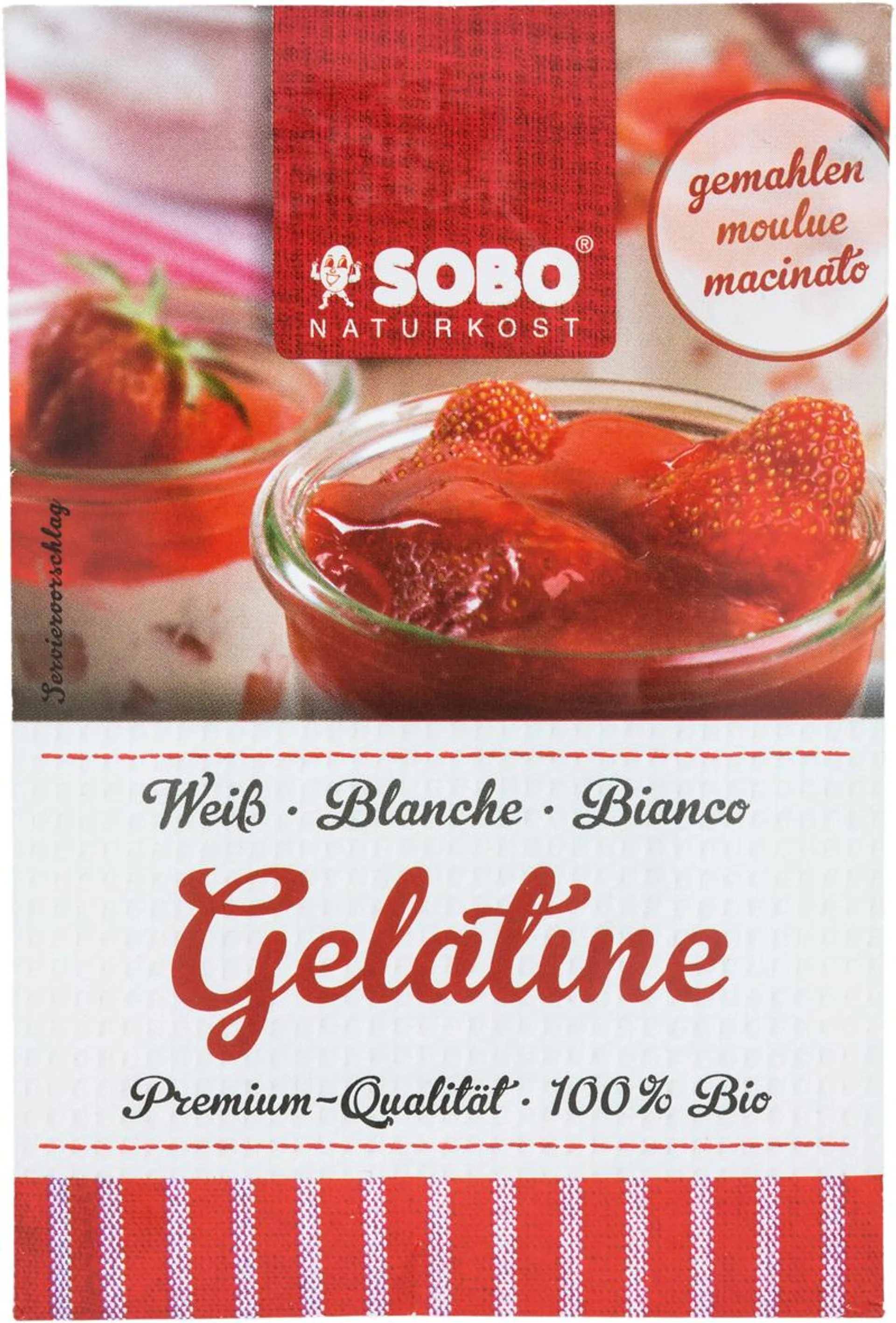 SOBO Gelatine gemahlen 9 g