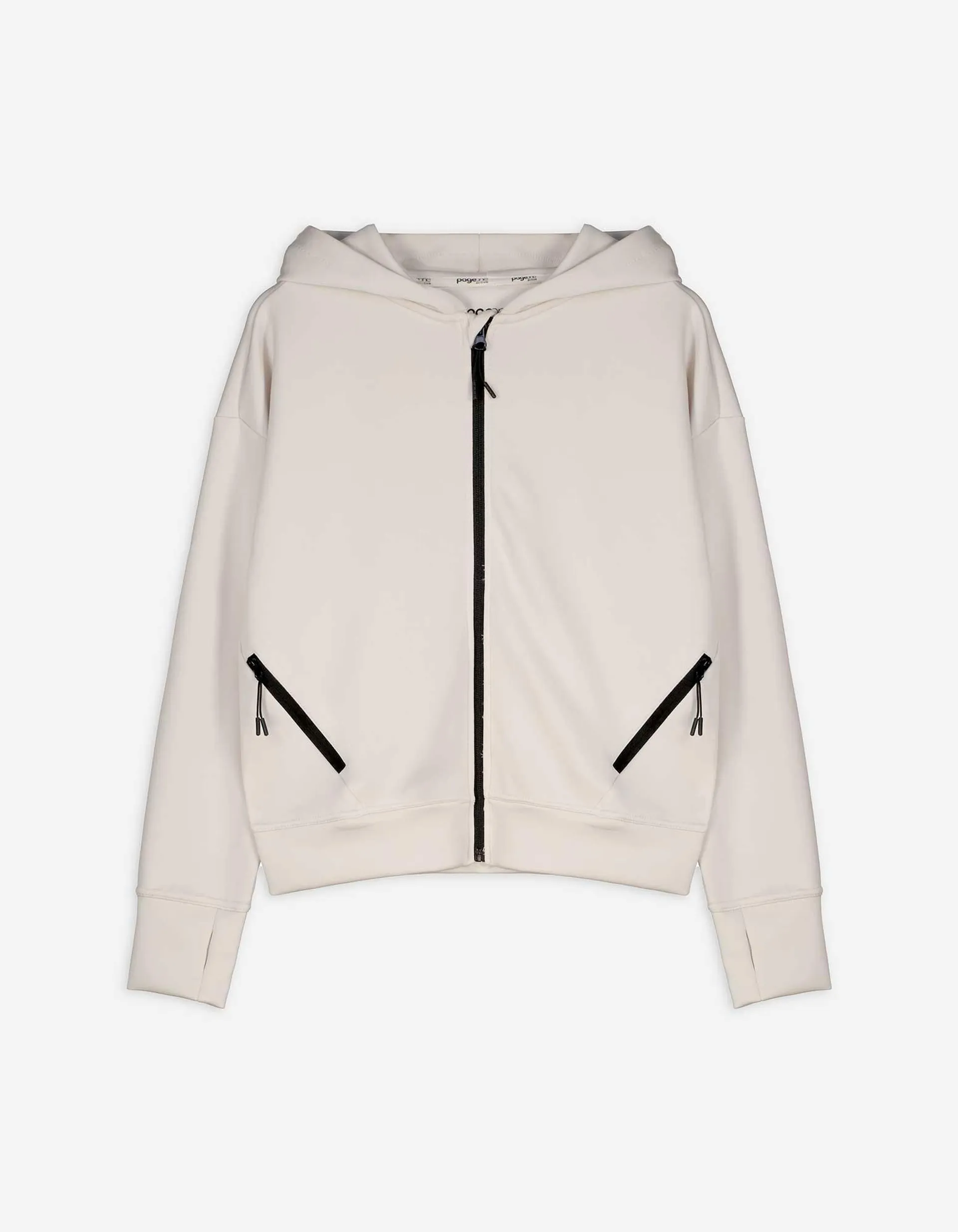 Sweatjacke - Modal-Anteil - beige