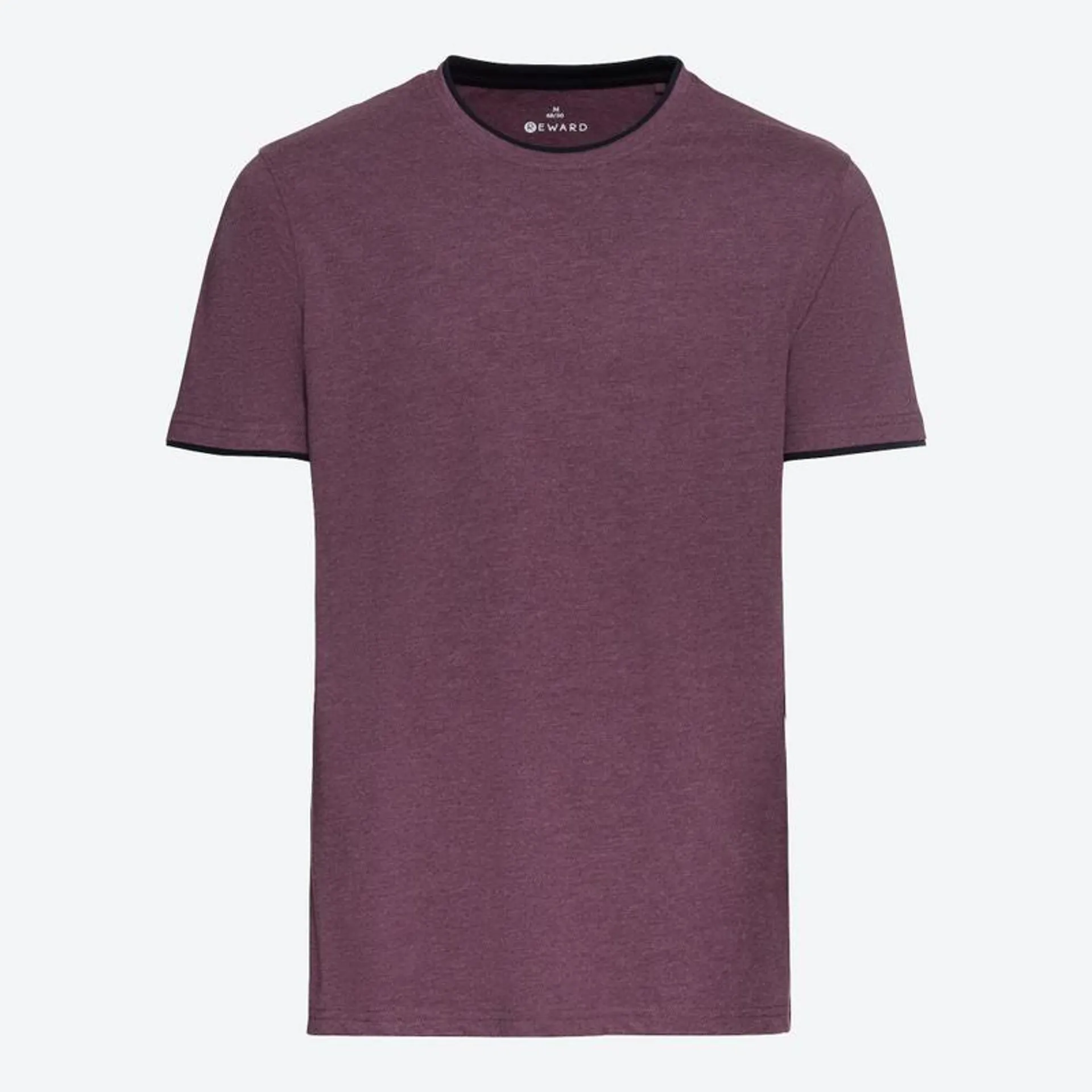 Herren-T-Shirt in Melange-Optik