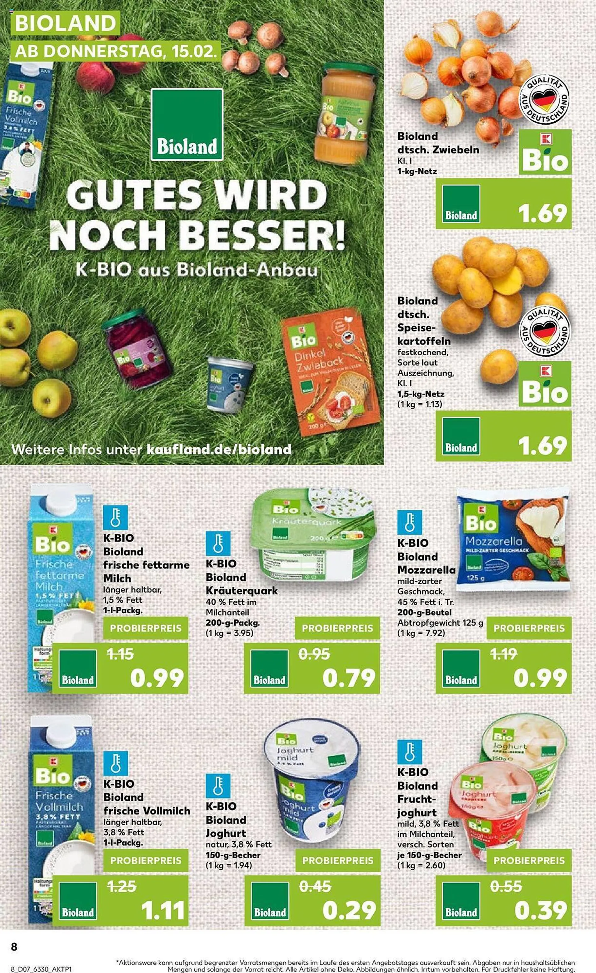 Kaufland Prospekt von 15. Februar bis 21. Februar 2024 - Prospekt seite 8