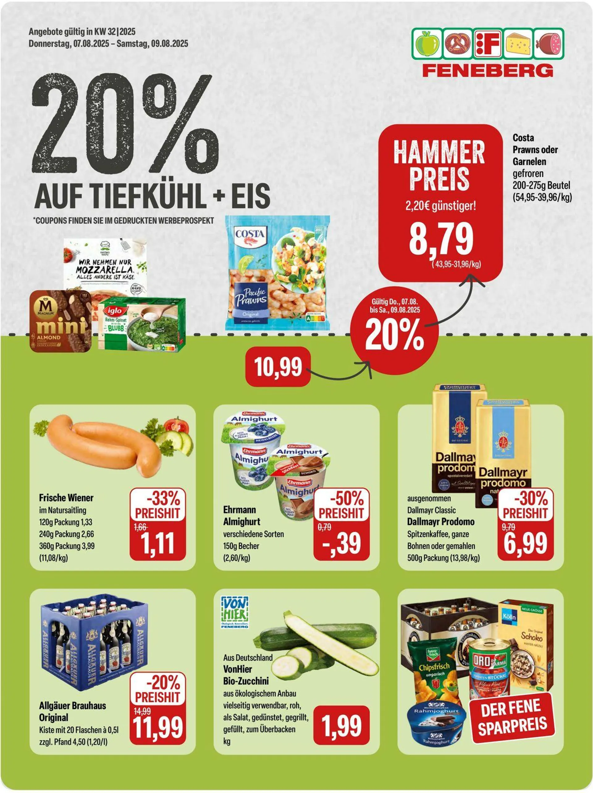 Feneberg Aktueller Prospekt von 4. August bis 10. August 2025 - Prospekt seite 1