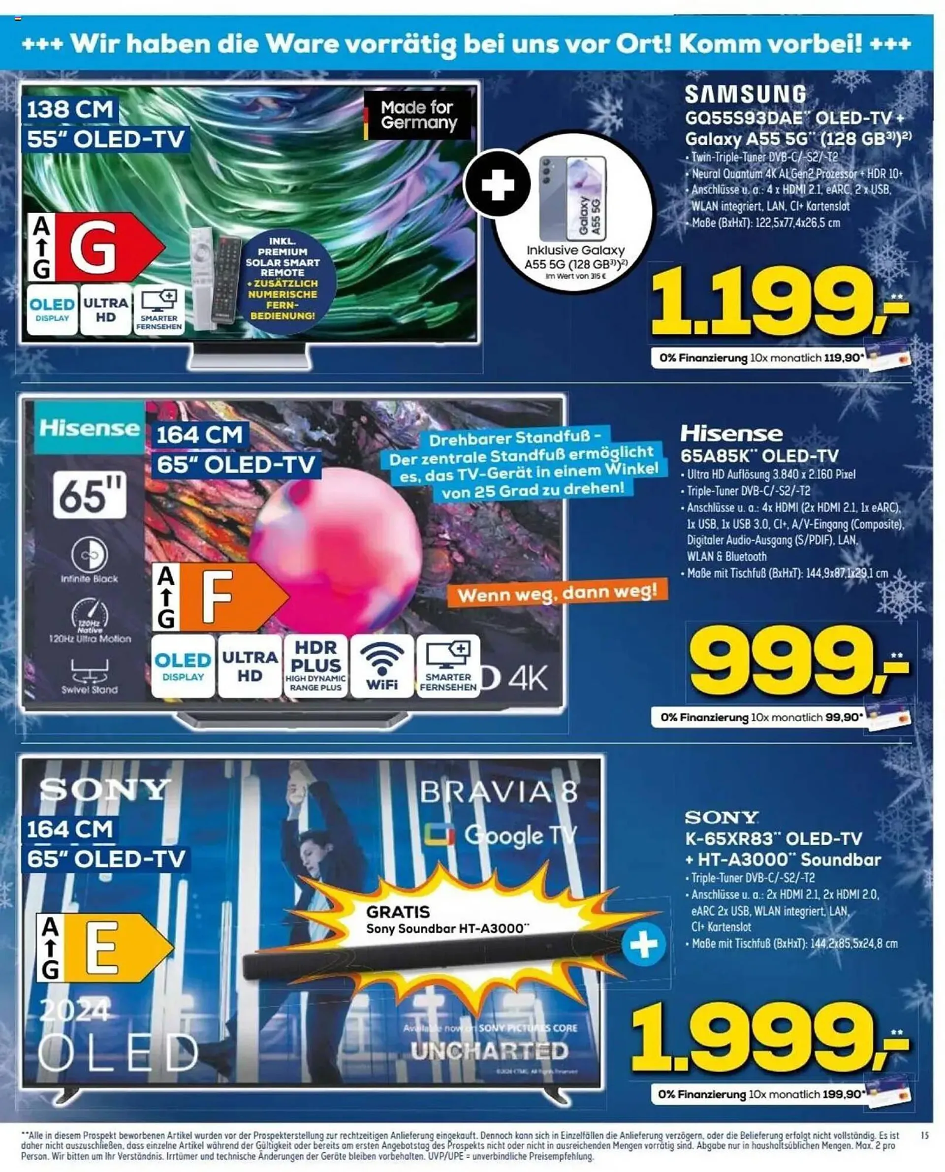 Euronics Prospekt von 4. Dezember bis 10. Dezember 2024 - Prospekt seite 15