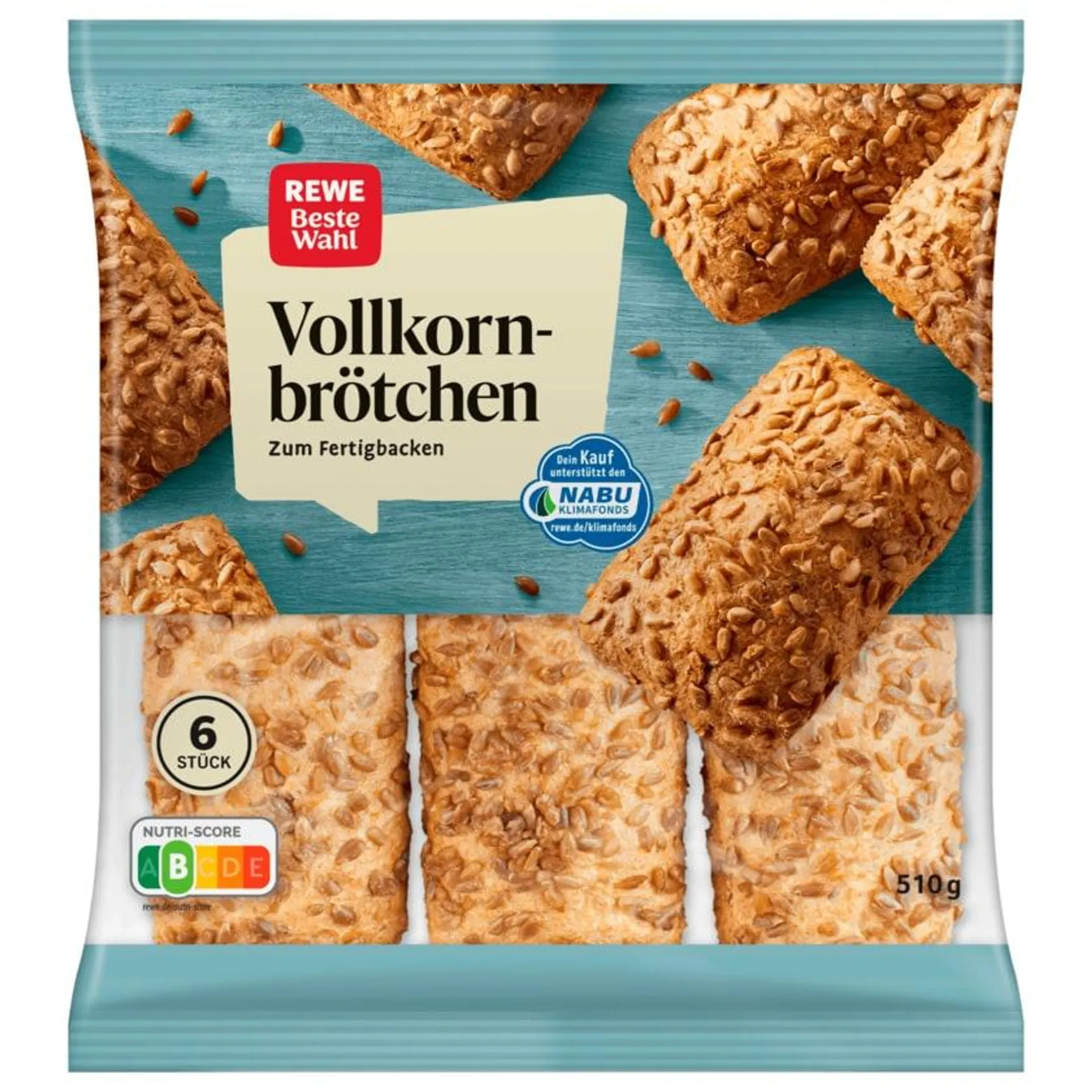 REWE Beste Wahl Vollkorn Brötchen 510g