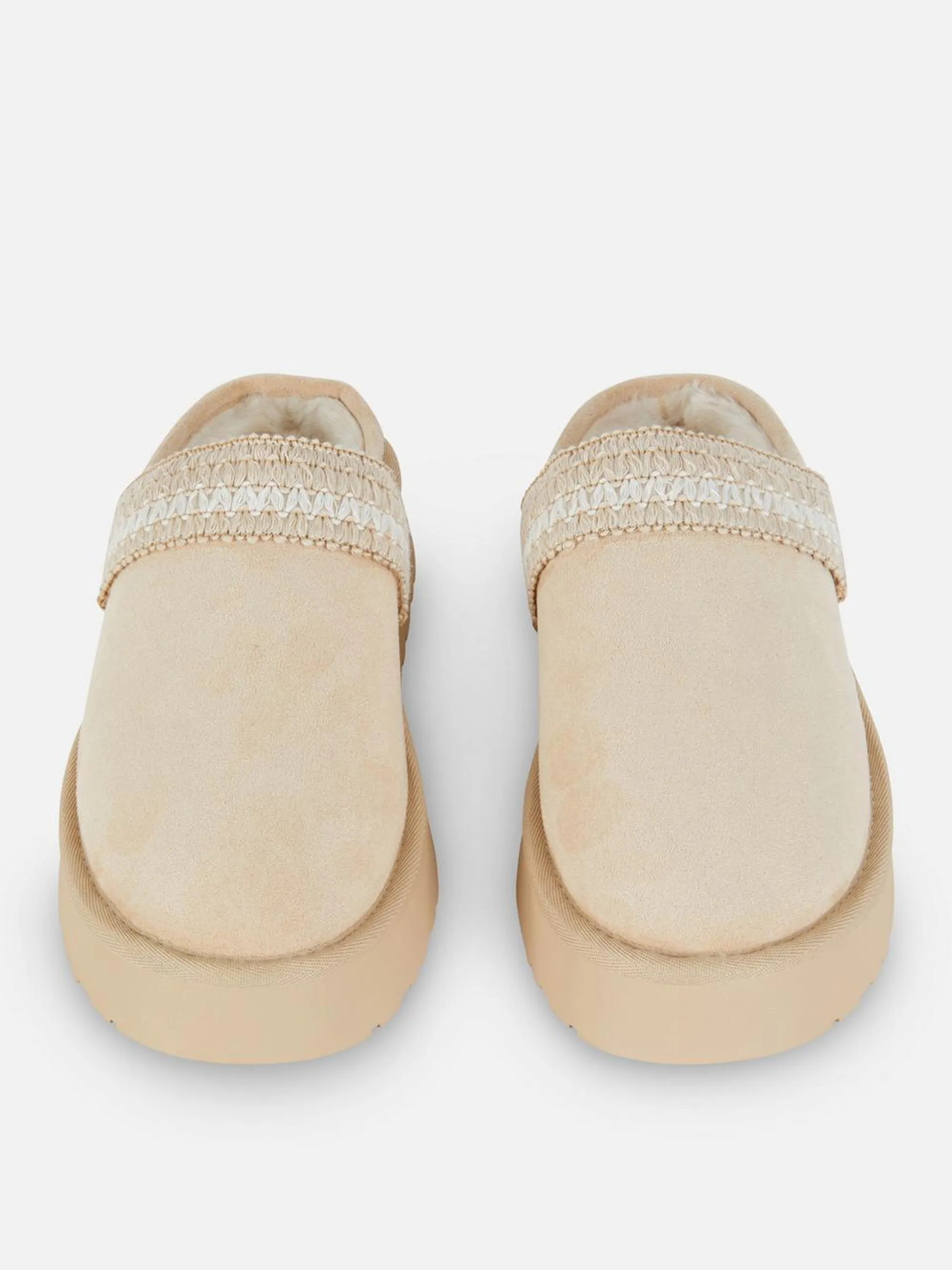 Gefütterte Clog-Slipper