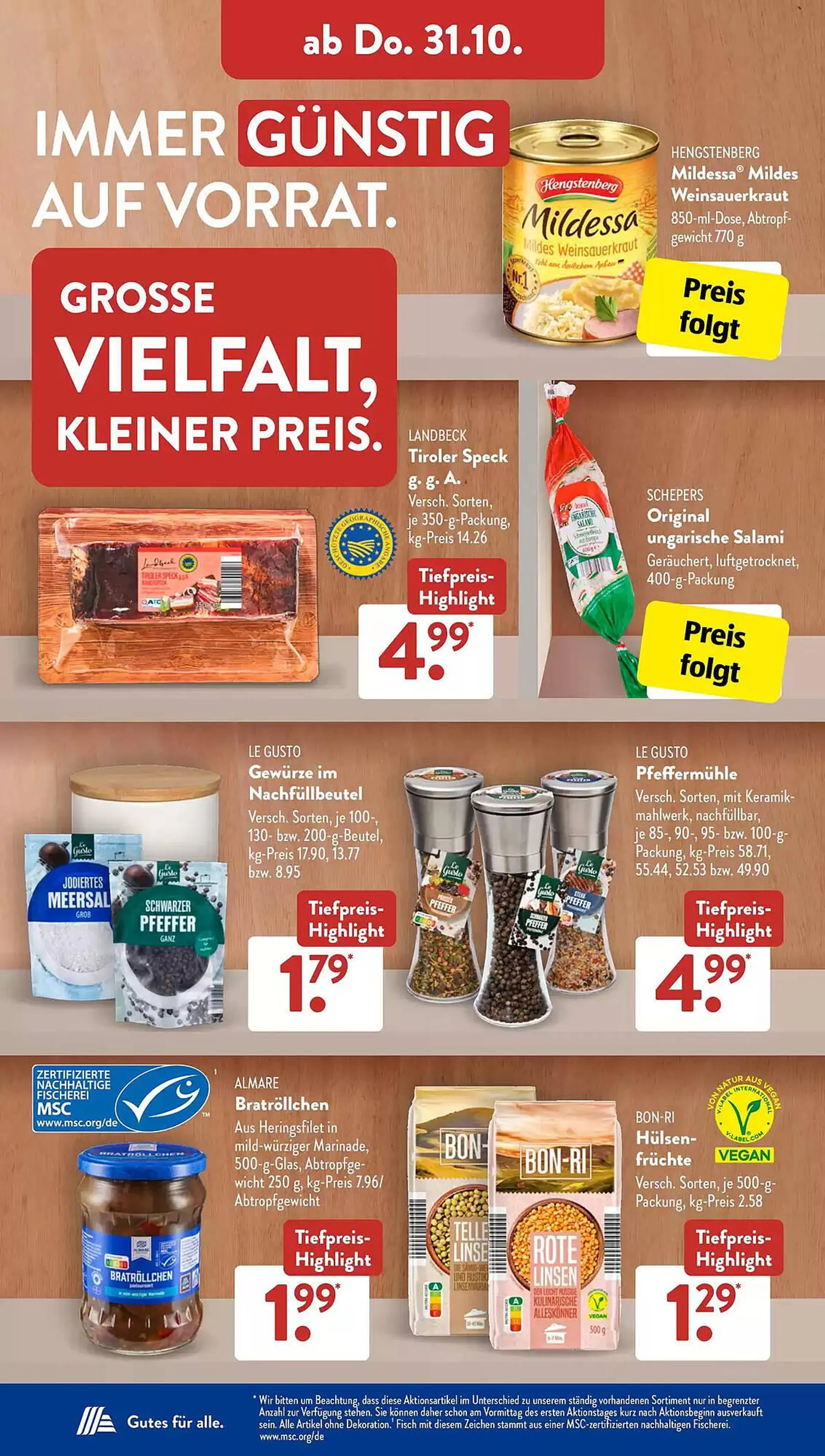 Aldi Süd Prospekt von 28. Oktober bis 2. November 2024 - Prospekt seite 23