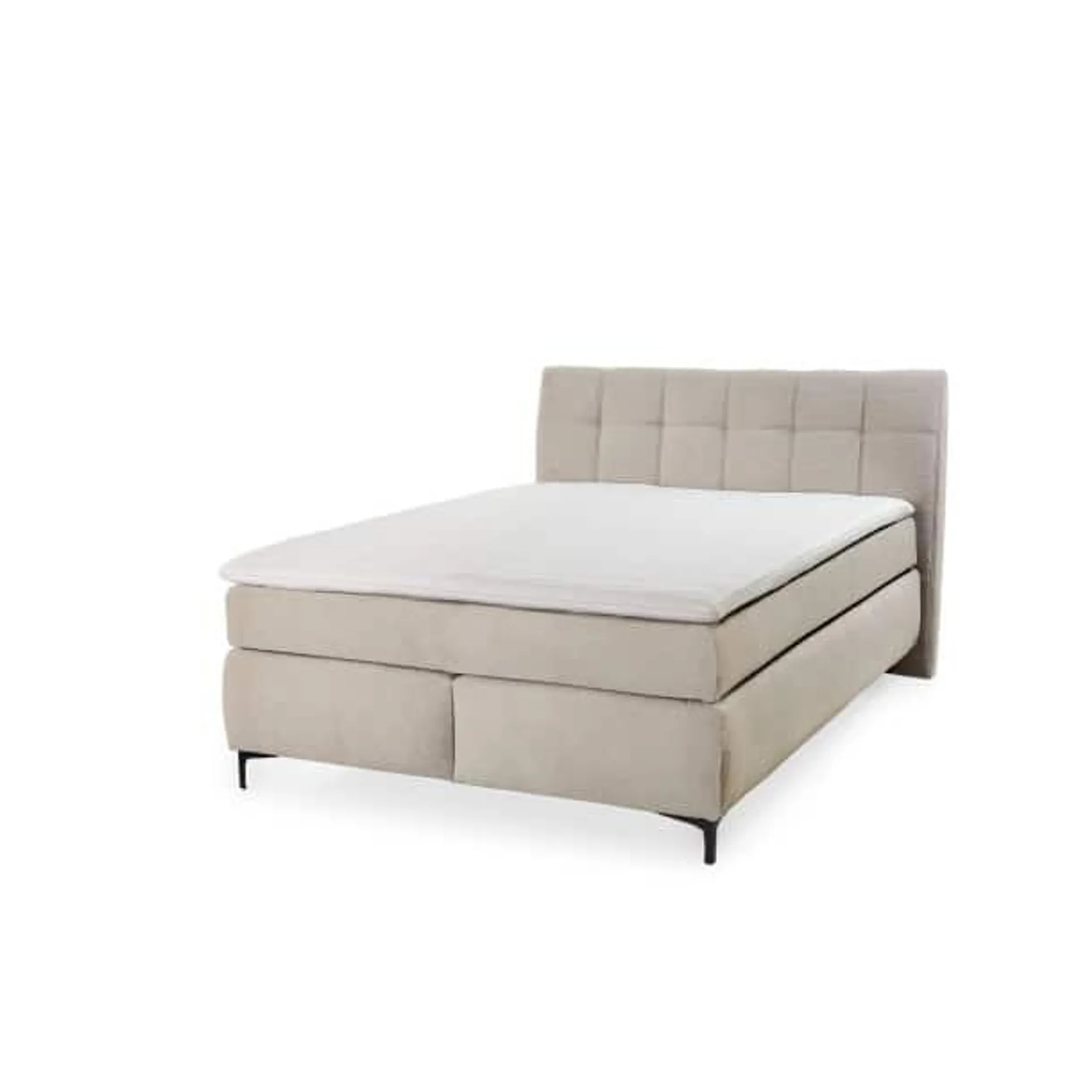 Boxspringbett Gitta 140x200 cm Feincord Beige