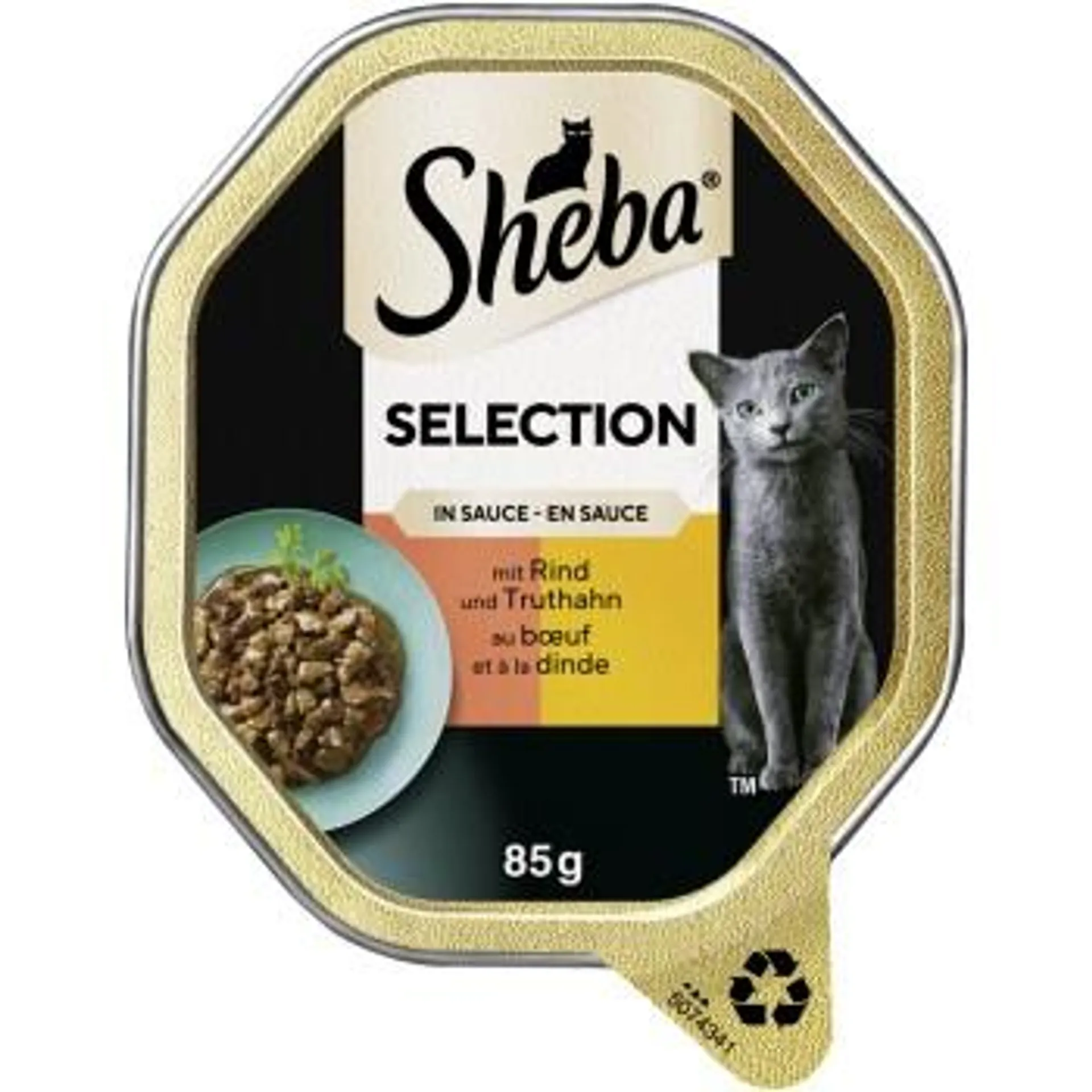 Sheba Selection in Sauce 22x85 g Rind & Truthahn