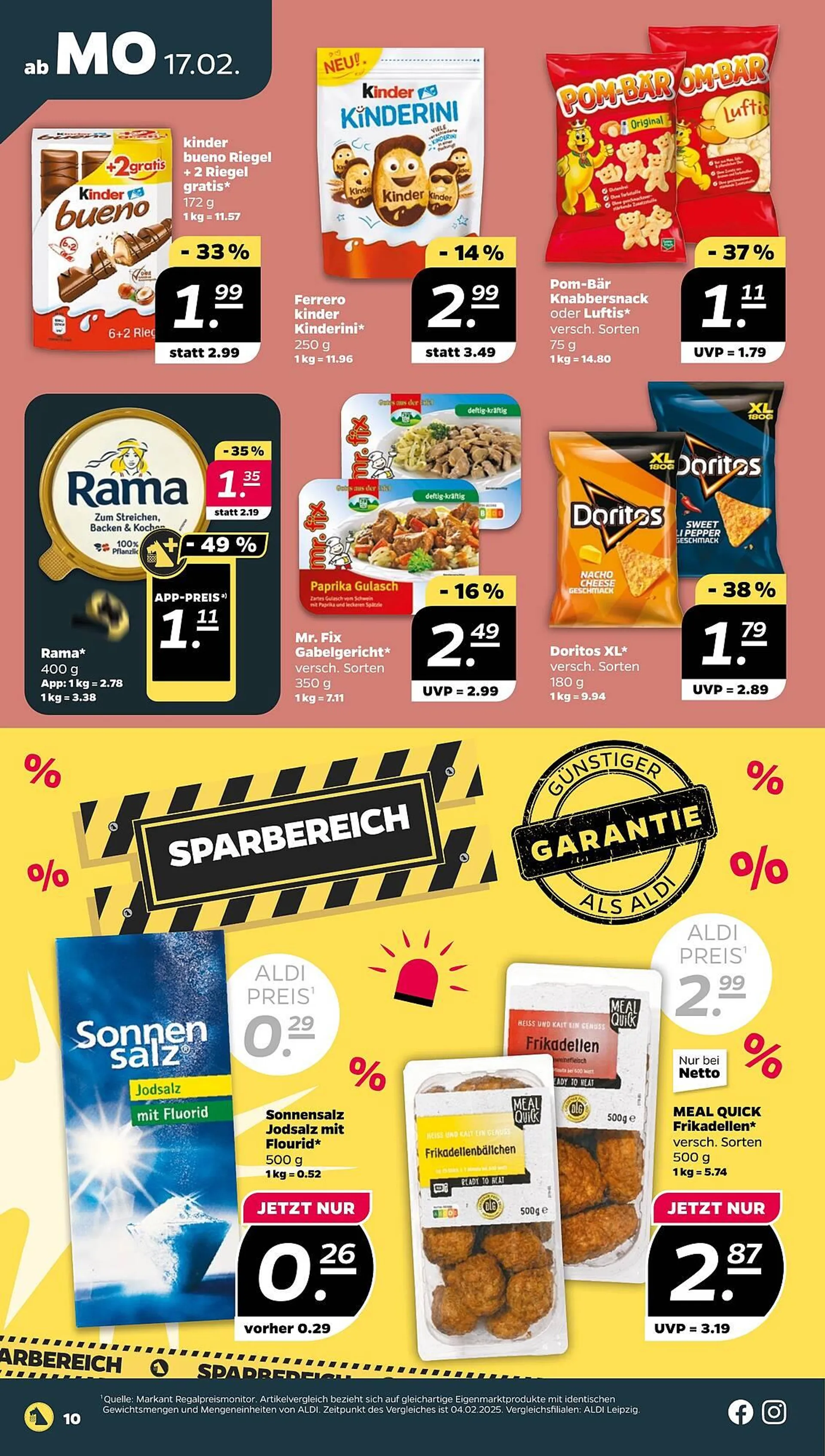 NETTO Prospekt von 17. Februar bis 22. Februar 2025 - Prospekt seite 10