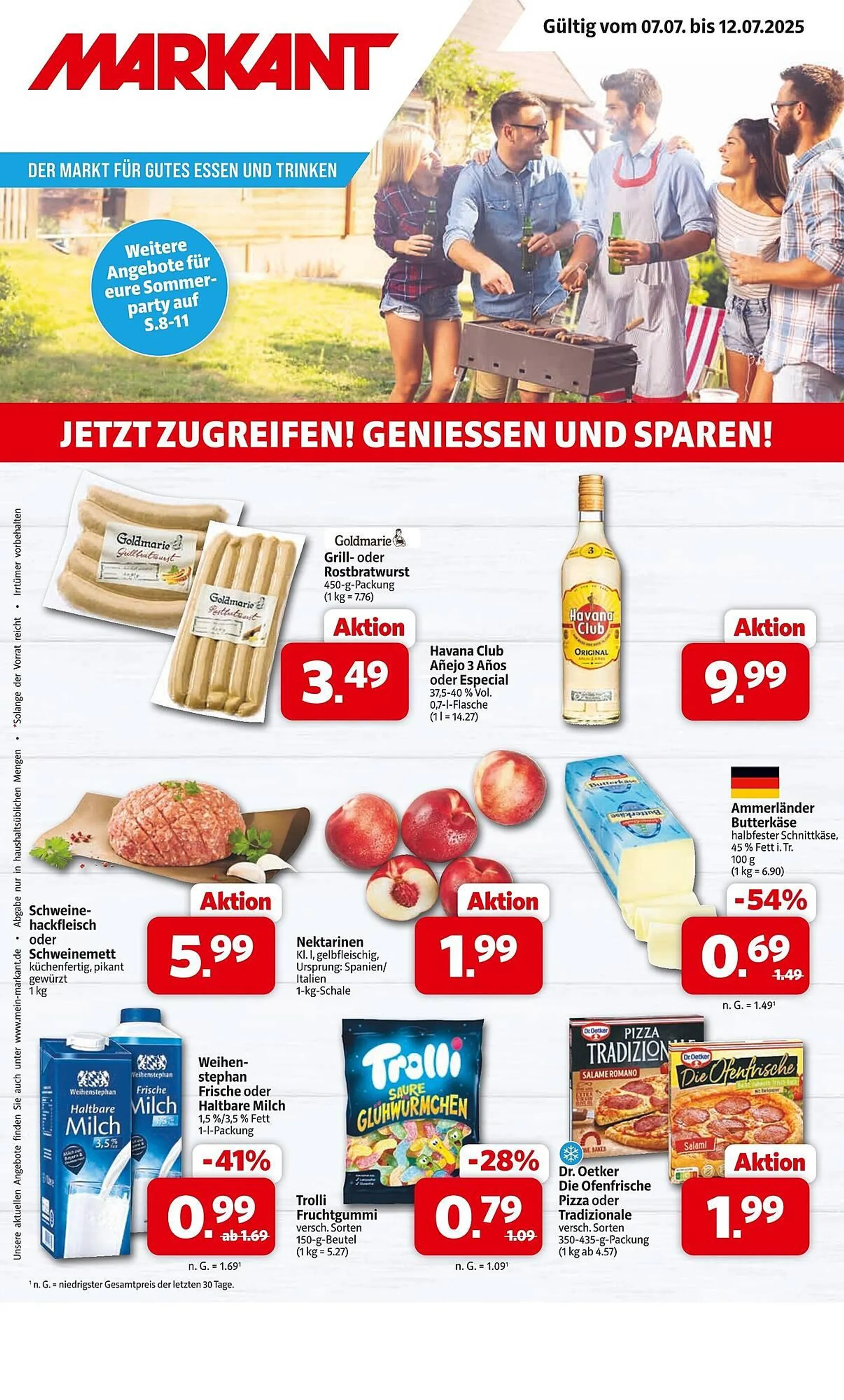 Markant Prospekt von 7. Juli bis 12. Juli 2025 - Prospekt seite 1