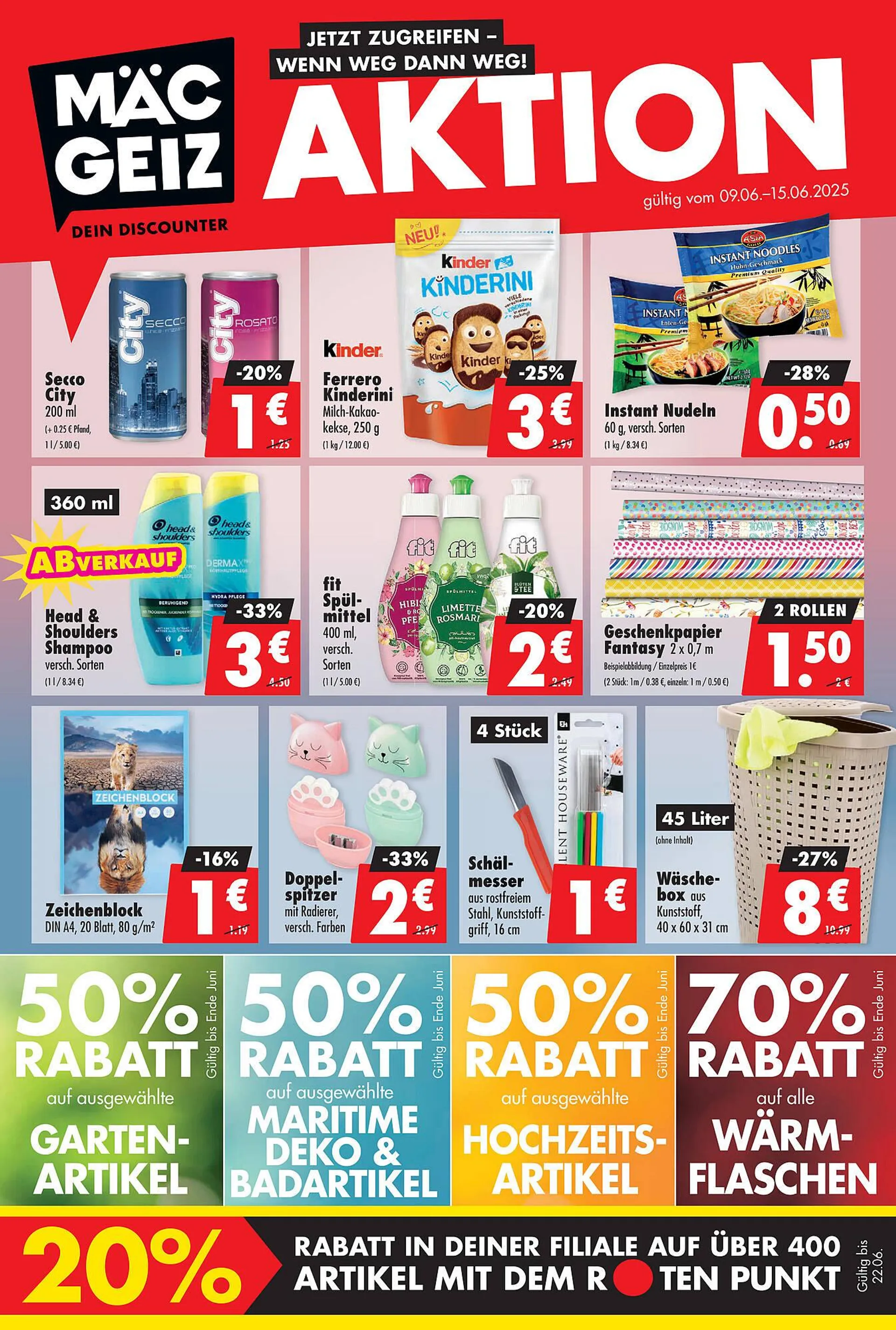 Mäc Geiz Prospekt von 9. Juni bis 15. Juni 2025 - Prospekt seite 1