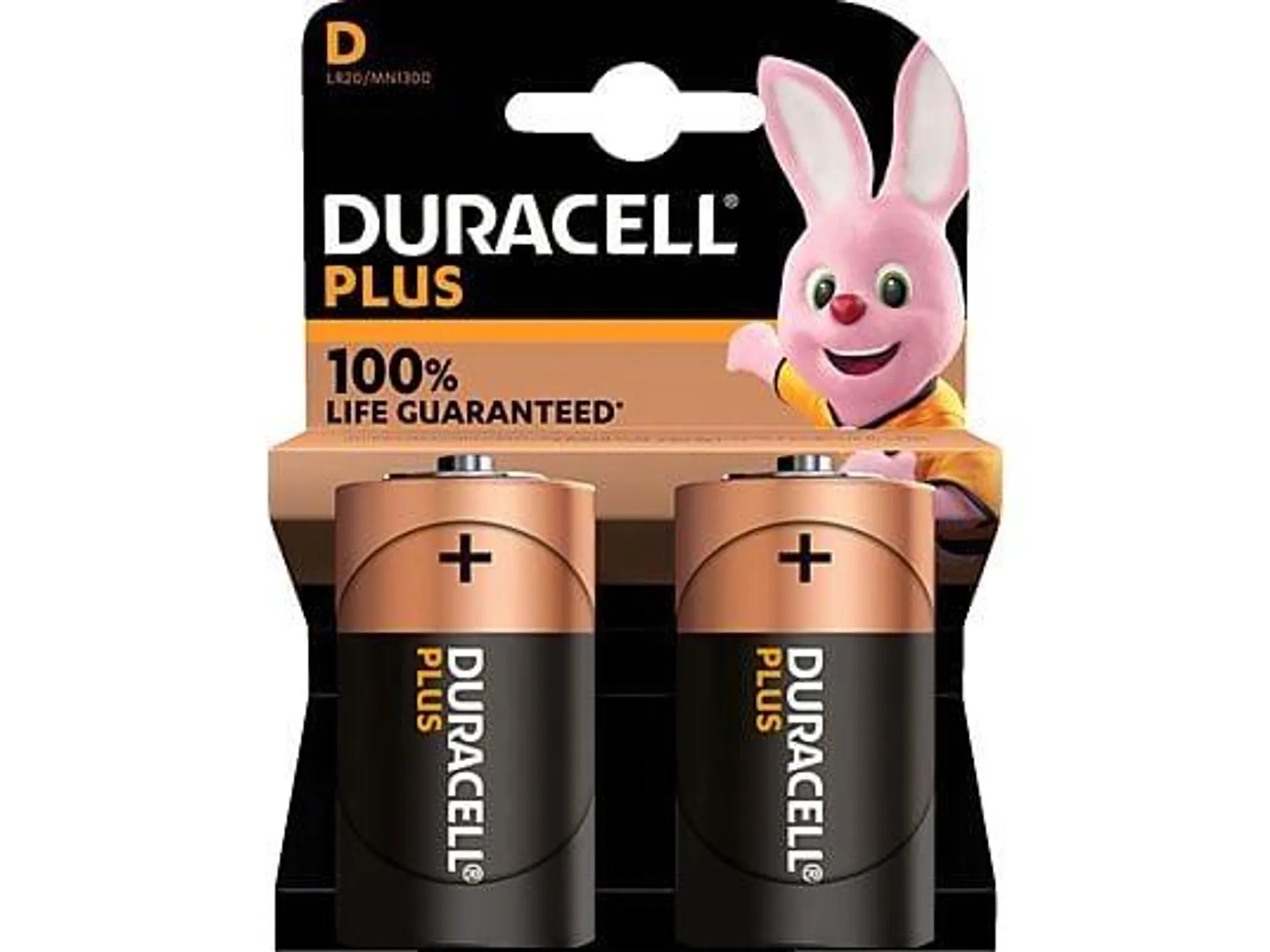 DURACELL 141988 D Batterie, Alkaline, 1.5V Volt 2 Stück