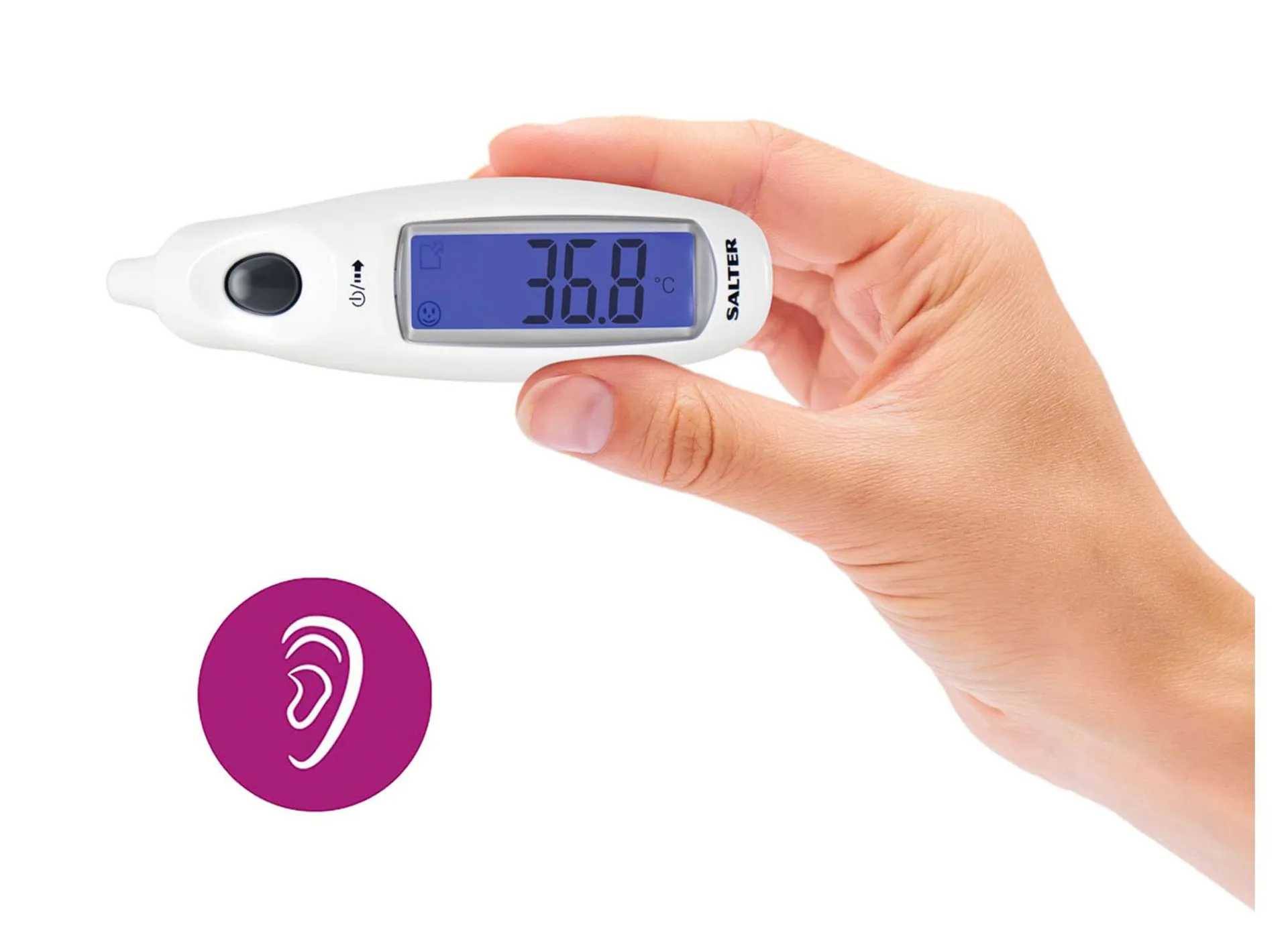 Salter Infrarot-Ohrthermometer mit LCD-Display