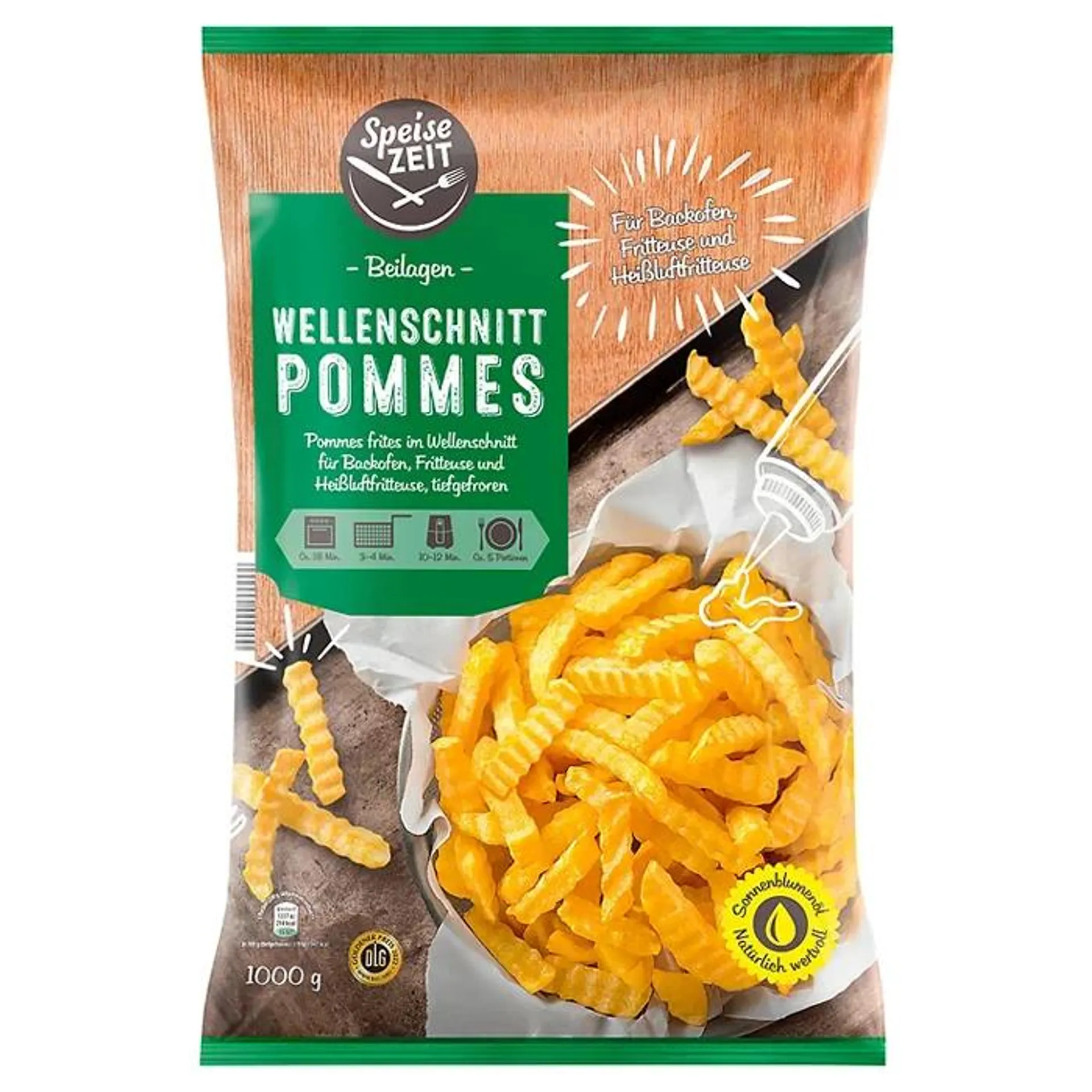 SPEISEZEIT Wellenschnittpommes 1 kg