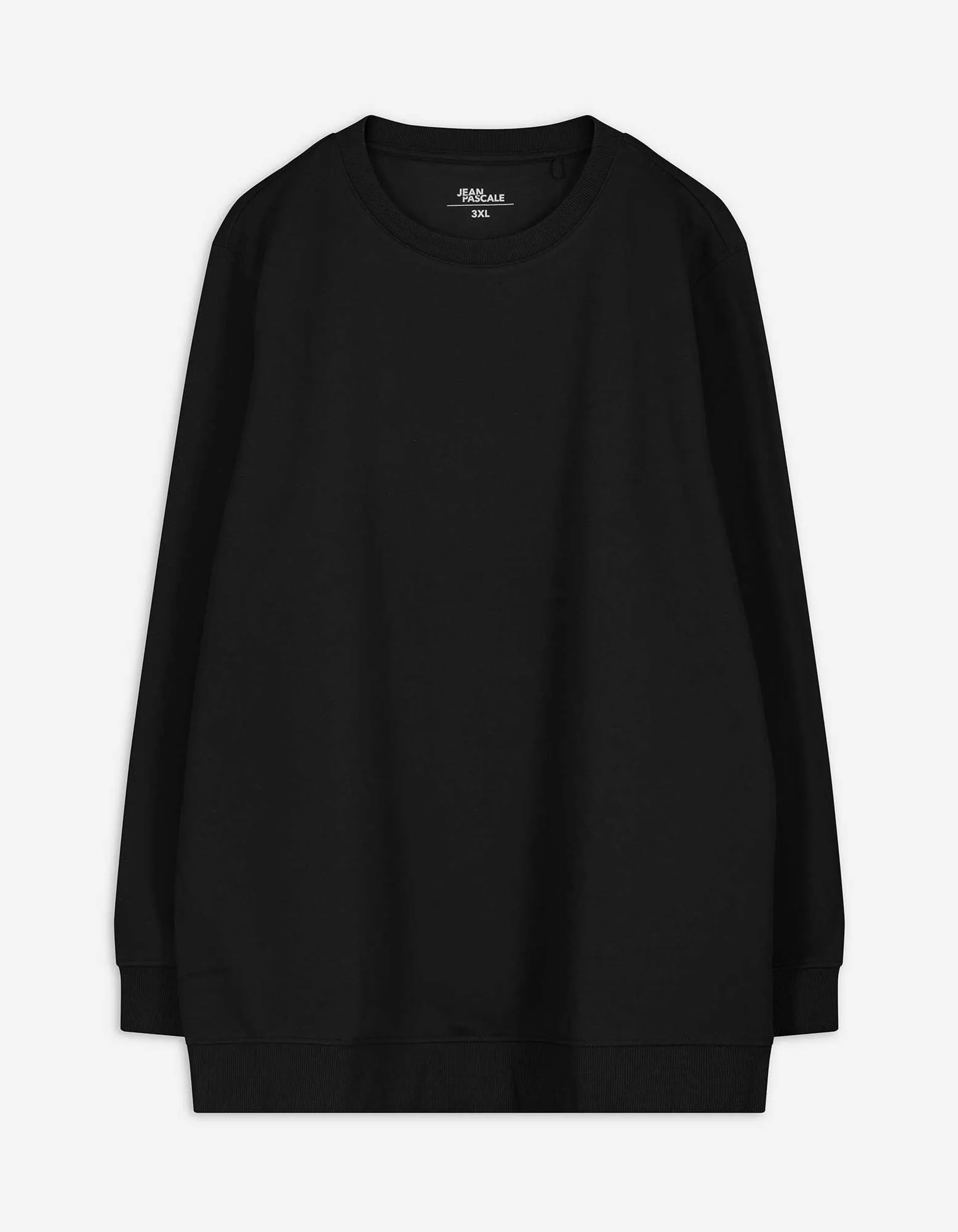Sweatshirt - einfarbig - schwarz