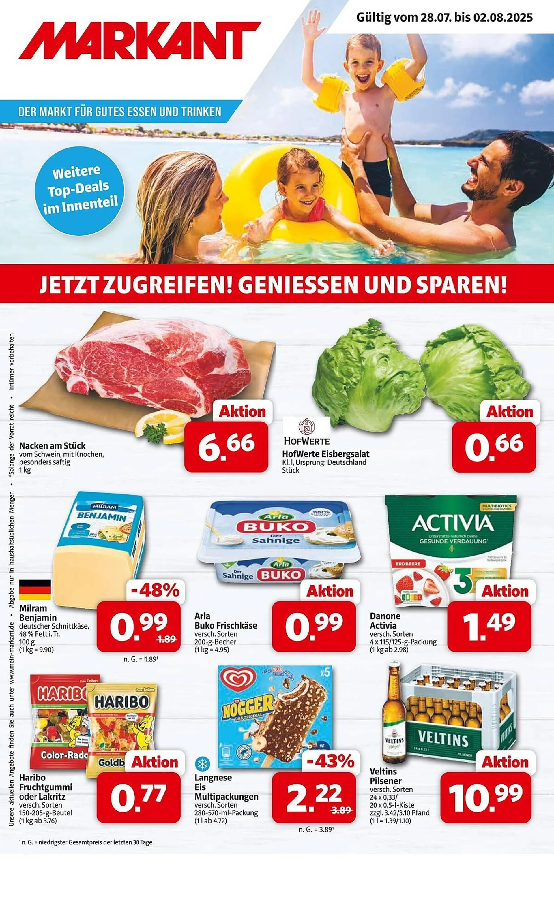 Markant Prospekt von 28. Juli bis 2. August 2025 - Prospekt seite 1