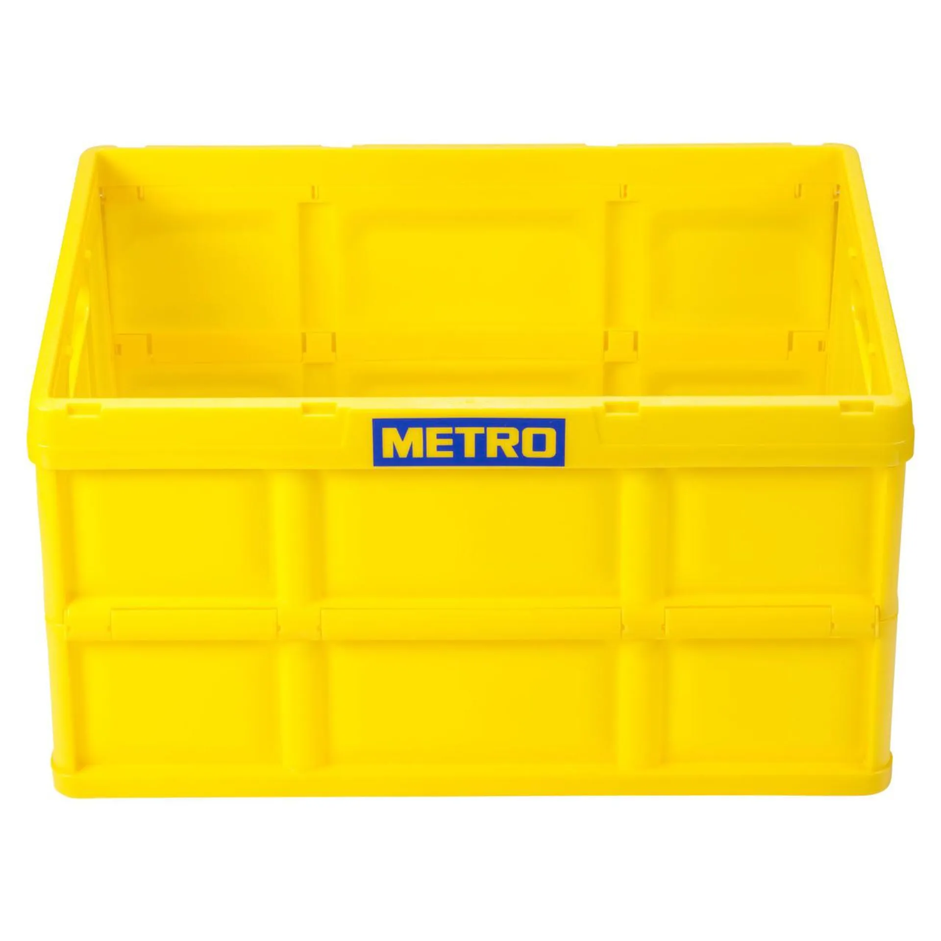 METRO Professional Metro Klappbox, Polypropylen, 58,5 x 39 x 32,5 cm, 62 L, gelb