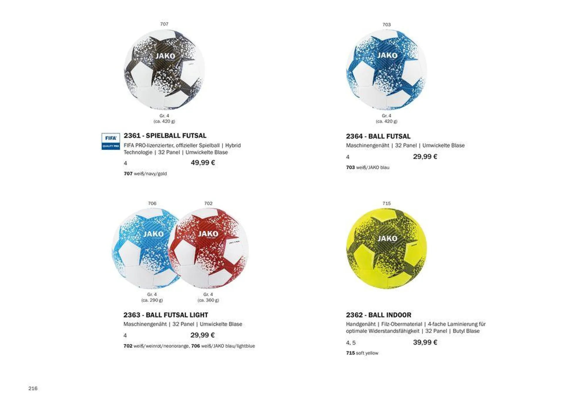 Jako Teamsport 2024 von 9. August bis 31. Dezember 2024 - Prospekt seite 218