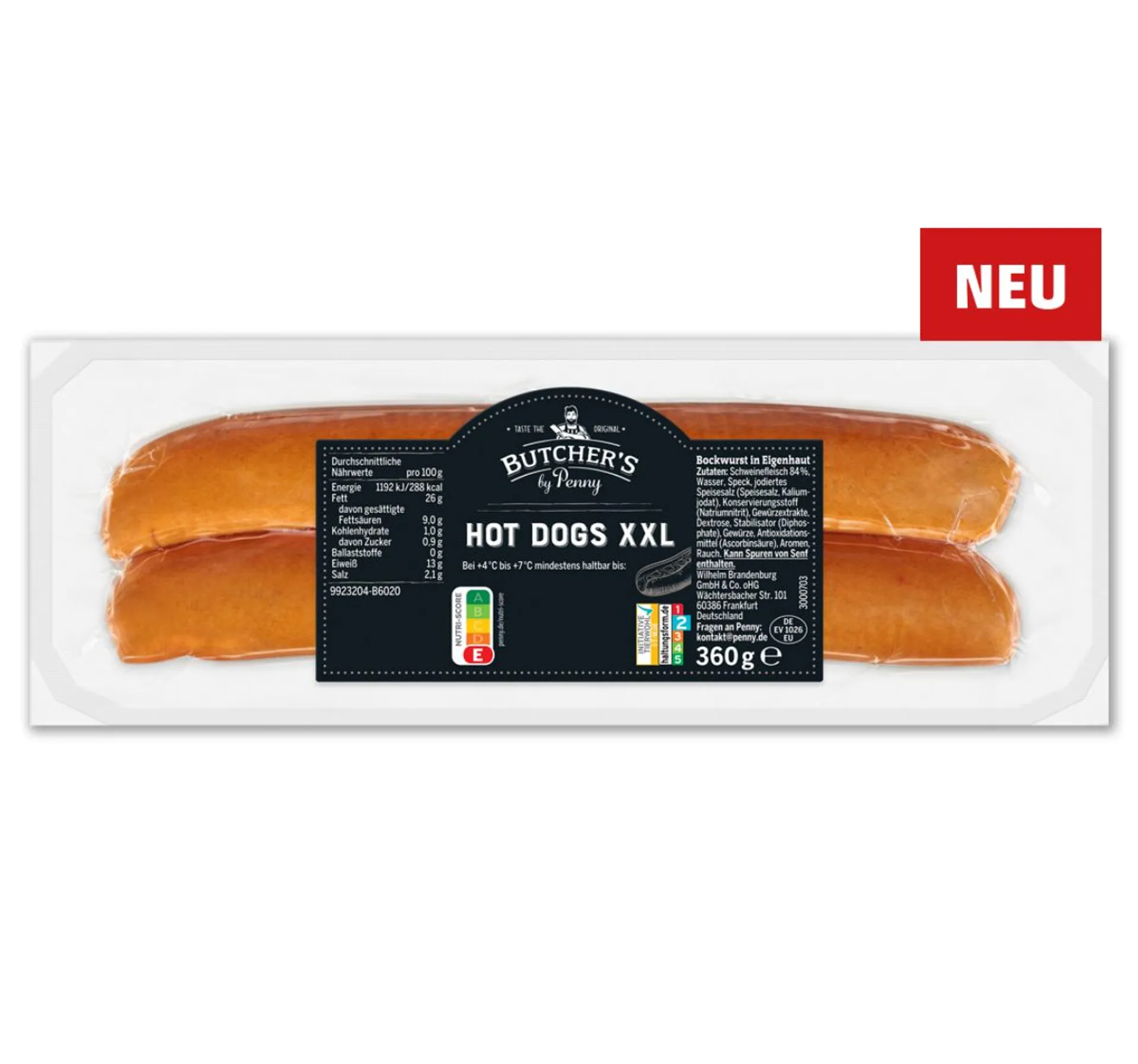 BUTCHER’S Hot Dogs XXL*