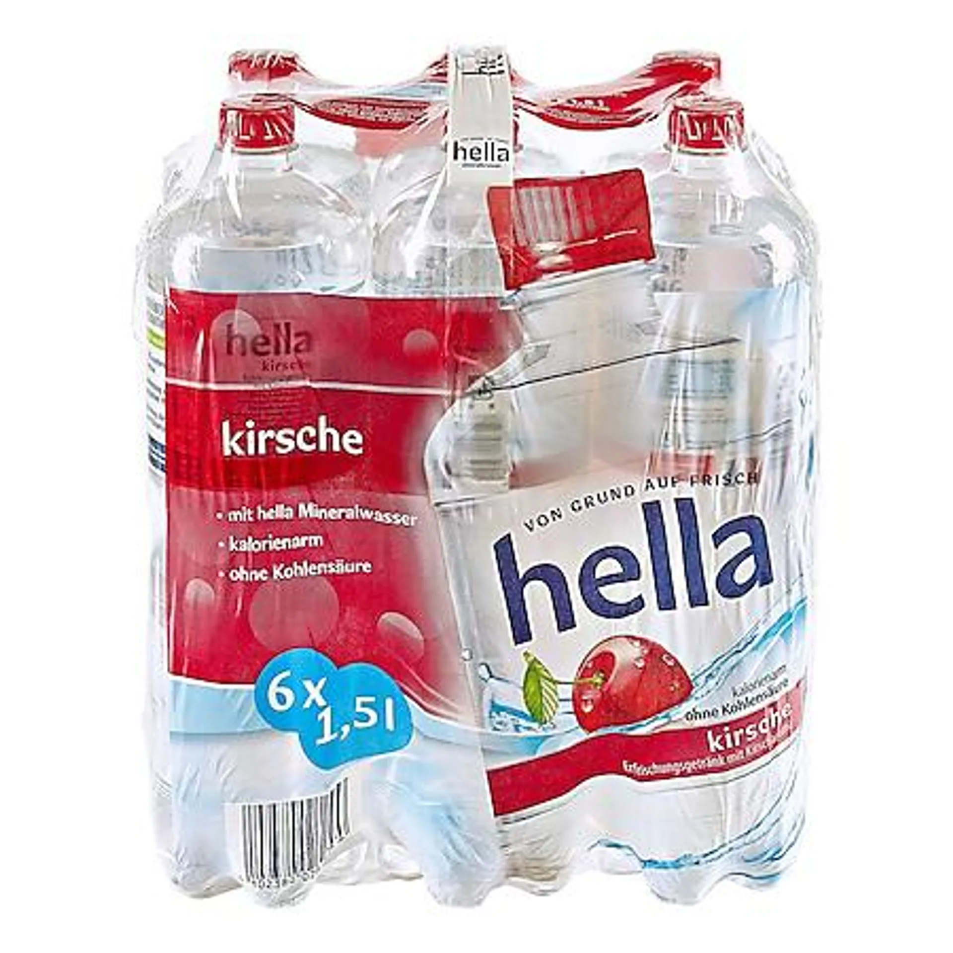 Hella Mineralwasser Kirsche 1,5 Liter, 6er Pack