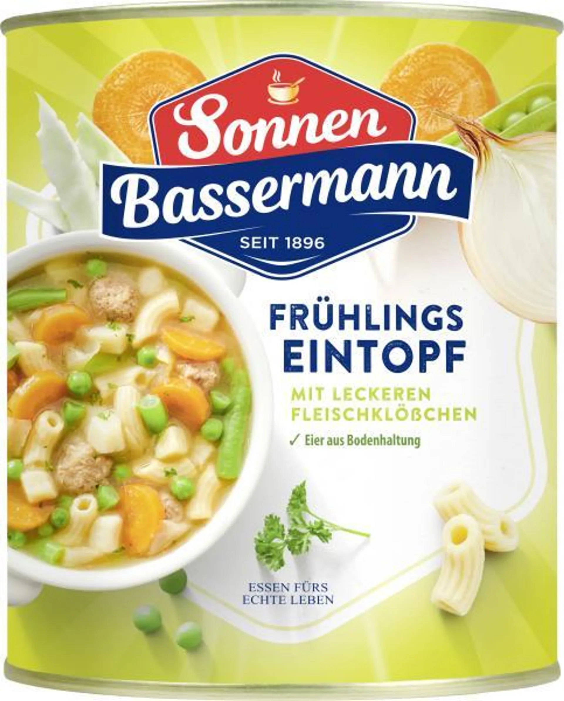 Sonnen Bassermann Frühlings Eintopf mit leckeren Fleischklößchen