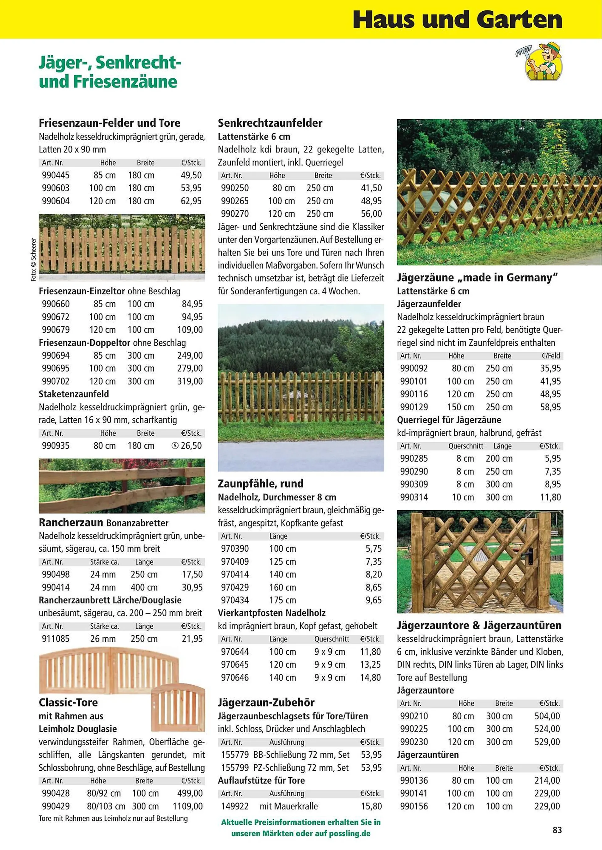 Holz Possling Prospekt von 2. Mai bis 31. Juli 2025 - Prospekt seite 83