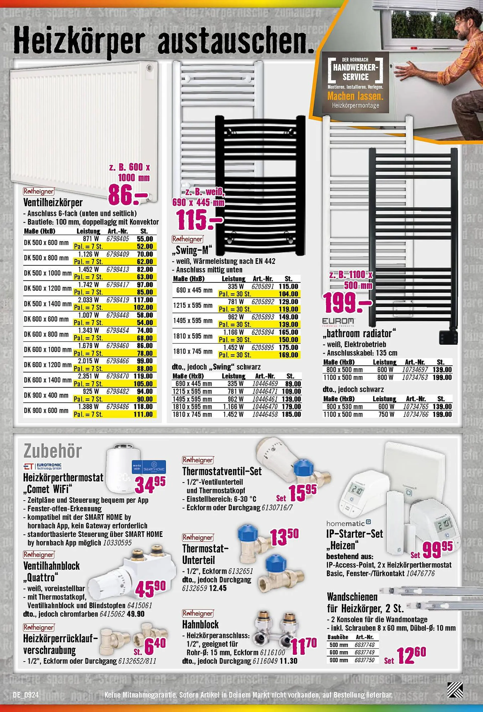 Hornbach Prospekt von 27. August bis 24. September 2024 - Prospekt seite 8