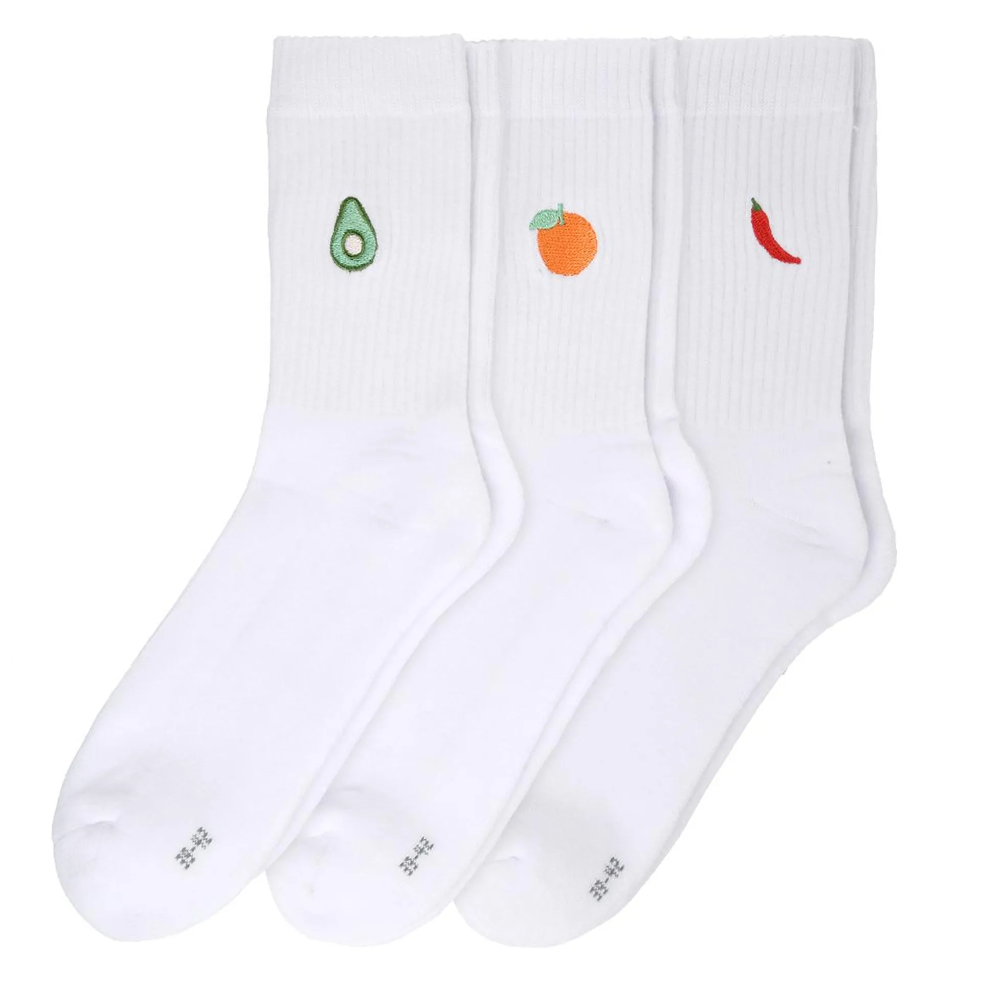 3 Paar Herren Sportsocken mit Stickerei