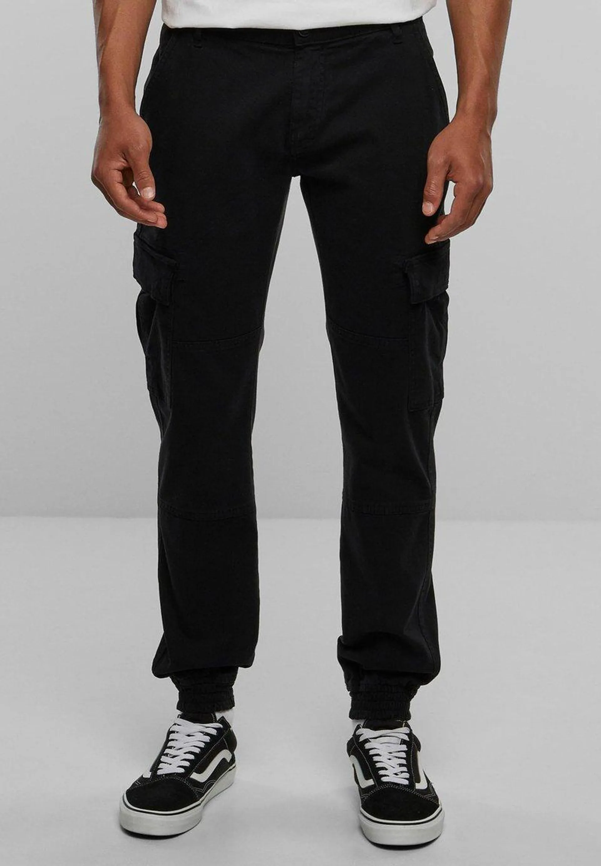 WASHED JOGGING - Cargo trousers - black