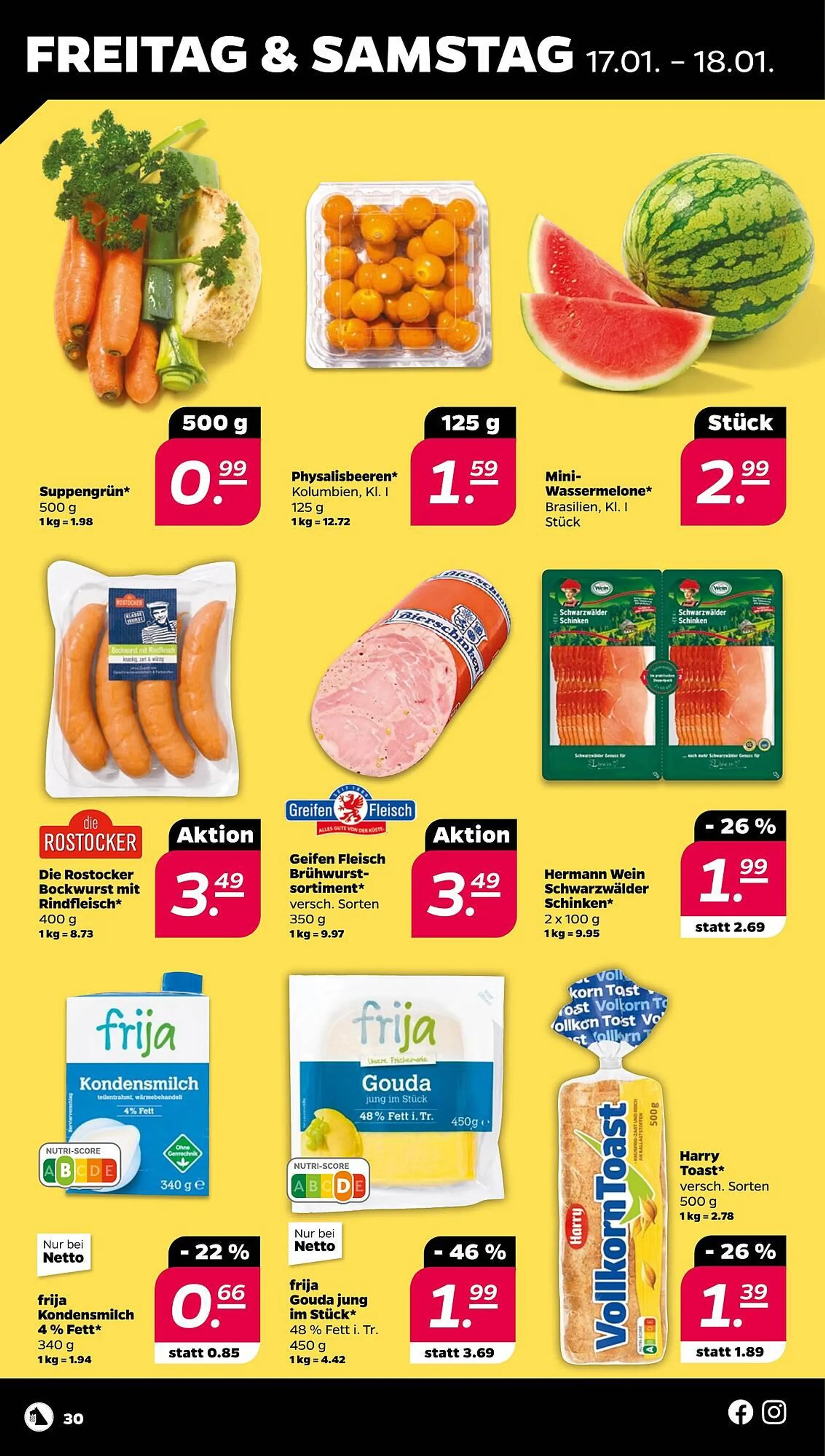 NETTO Prospekt von 13. Januar bis 18. Januar 2025 - Prospekt seite 30