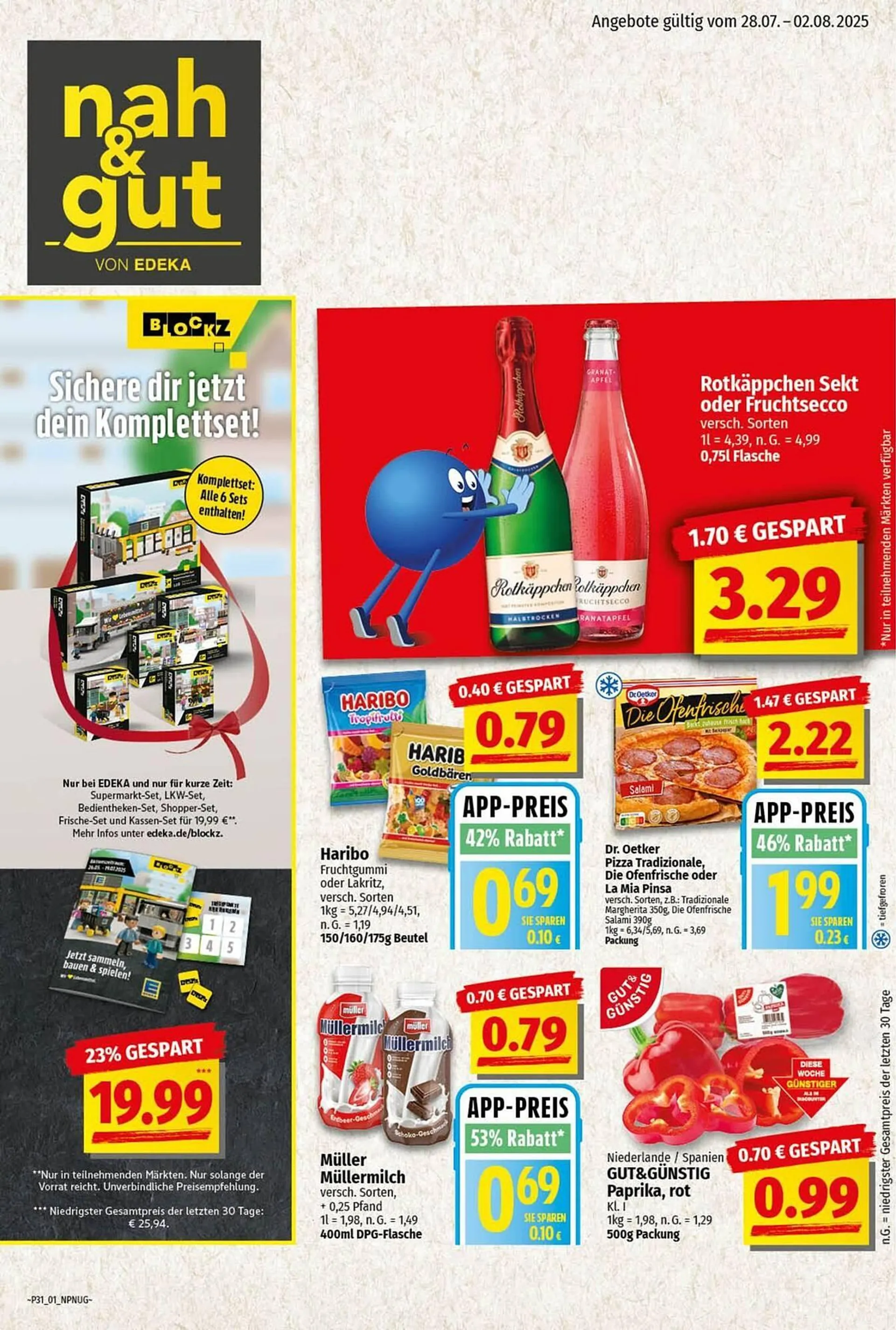nah & gut Prospekt von 26. Juli bis 2. August 2025 - Prospekt seite 1