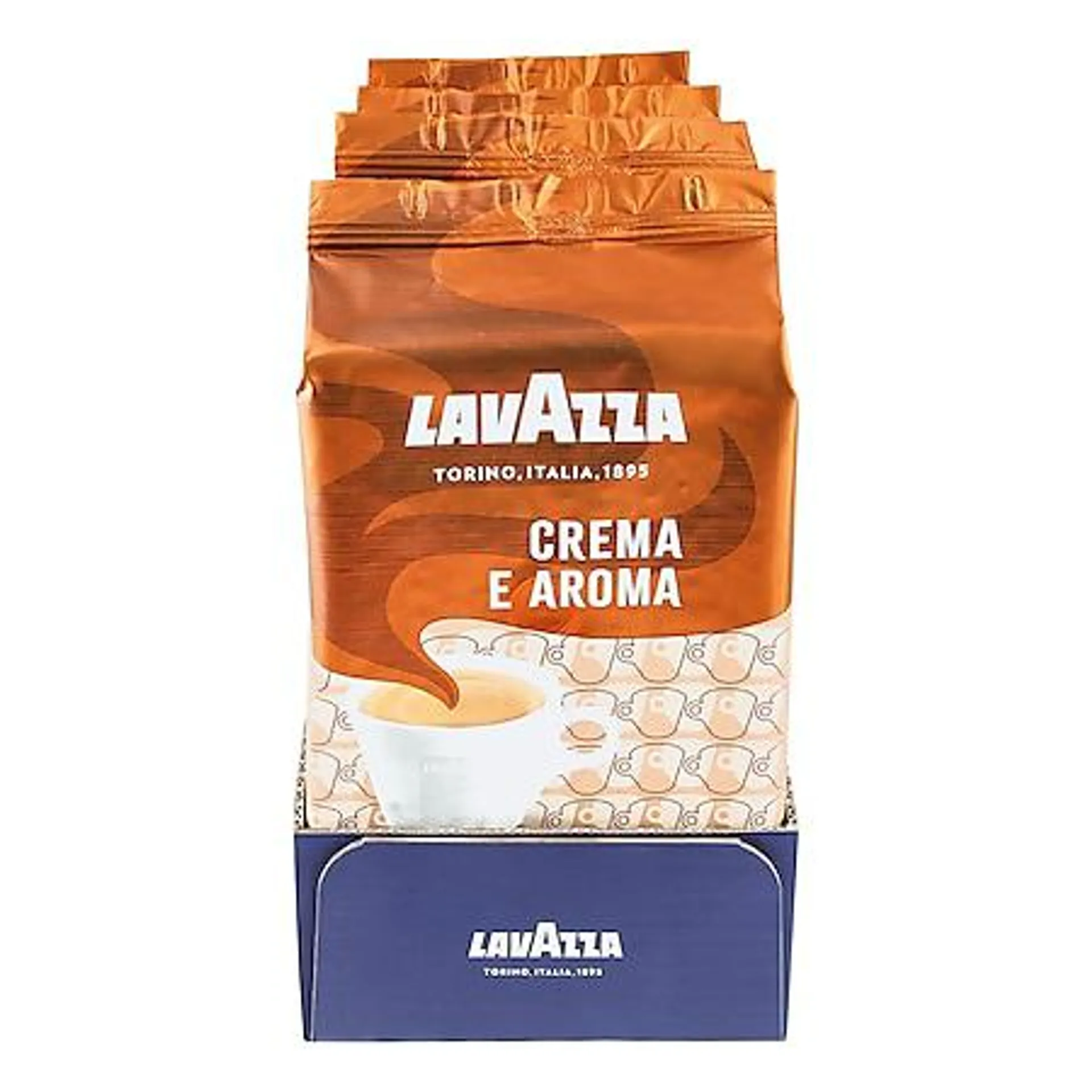 Lavazza, ganze Kaffeebohnen Kaffee Crema e Aroma 1 kg, 4er Pack